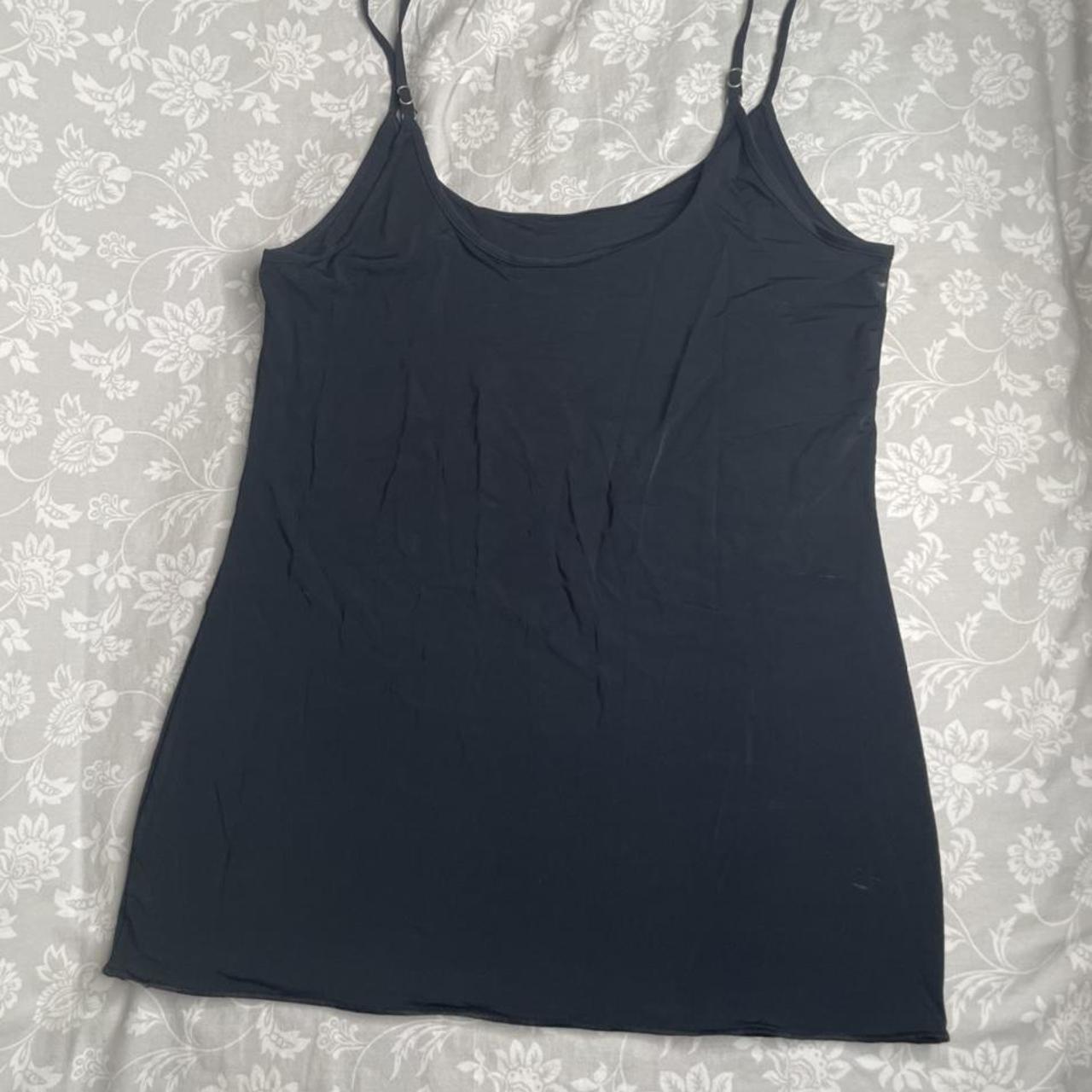 Black PJ top, very silky soft. Size medium Great to... - Depop