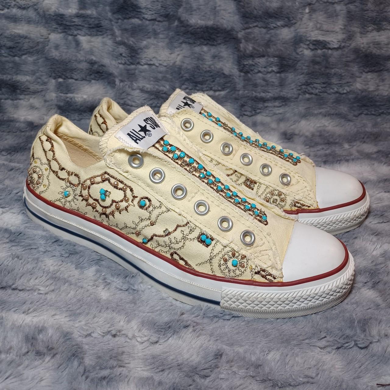 Beaded converse deals shoes