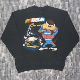 Vintage top 90s NASCAR Taz Looney Tunes Crewneck Sweatshirt