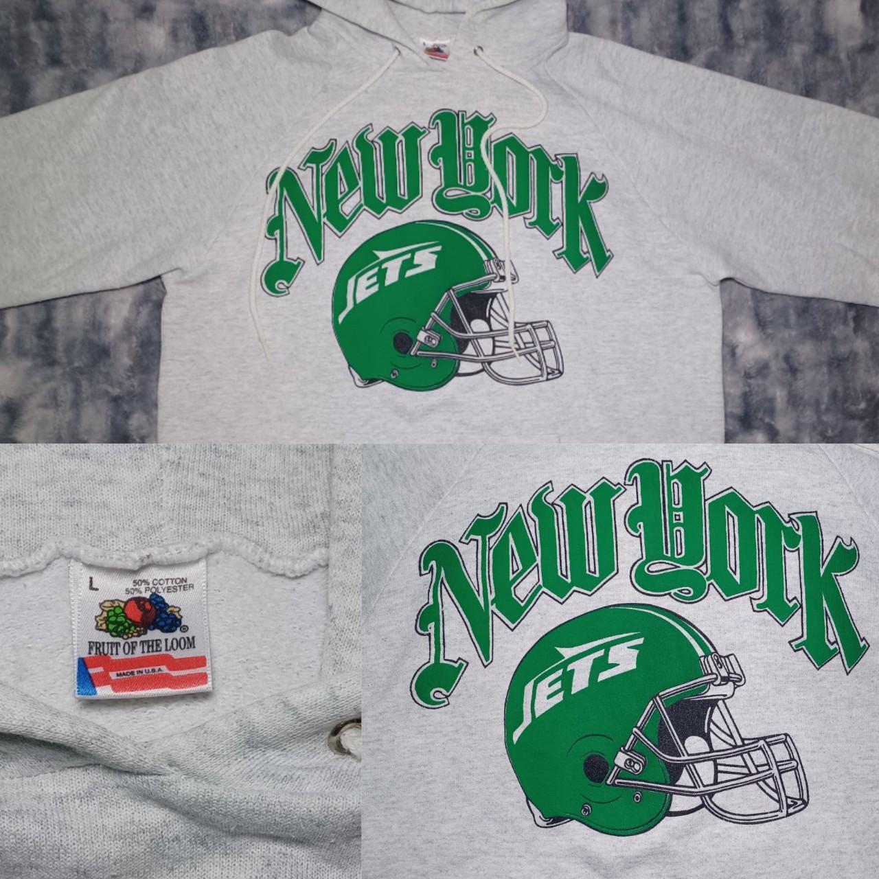 New York Jets Helmet Retro Hoodie