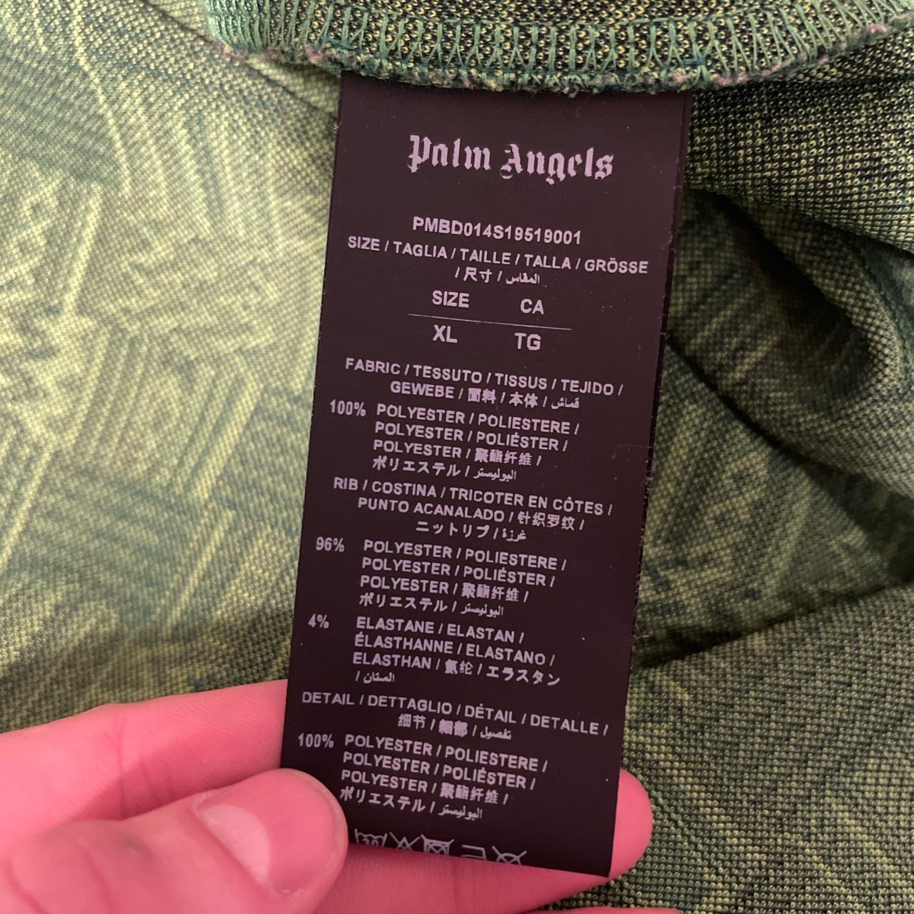 Palm Angels Men's Green Sweatshirt | Depop