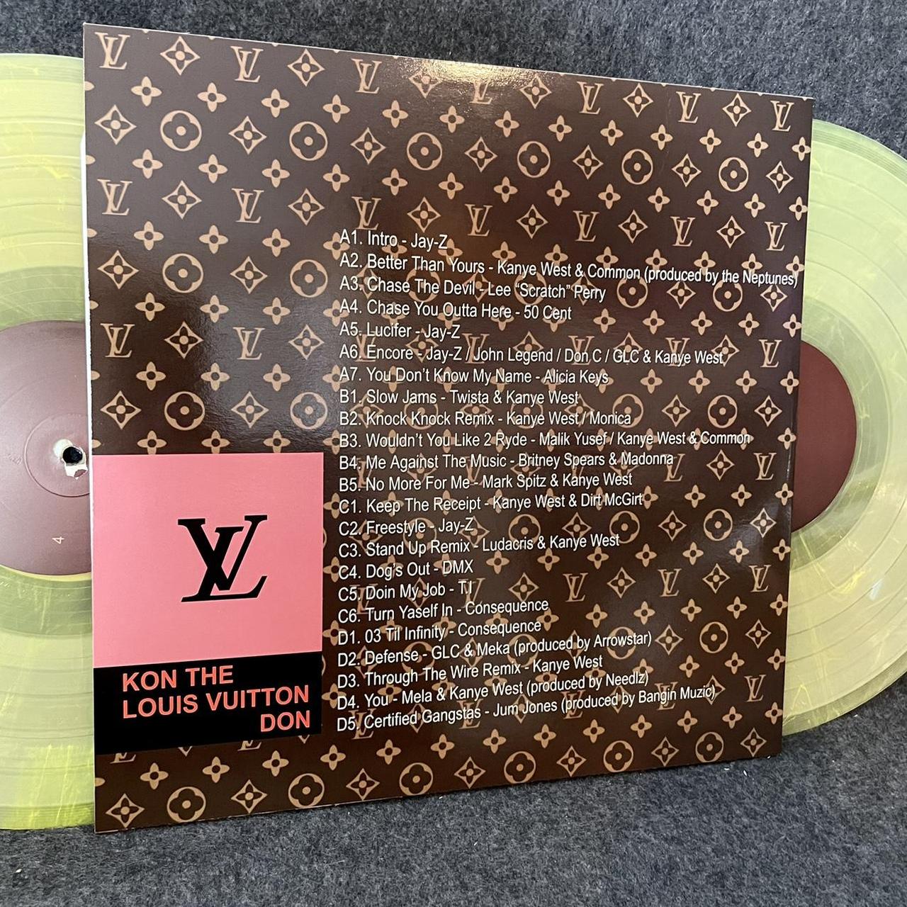 45s WARS - Kanye West ‎– Kon The Louis Vuitton don Format: 2 × Vinyl, LP,  Unofficial Release, Transparant Condition used vg+/vg+ Price 700 Tracklist  A1 Intro A2 Better Than Yours A3