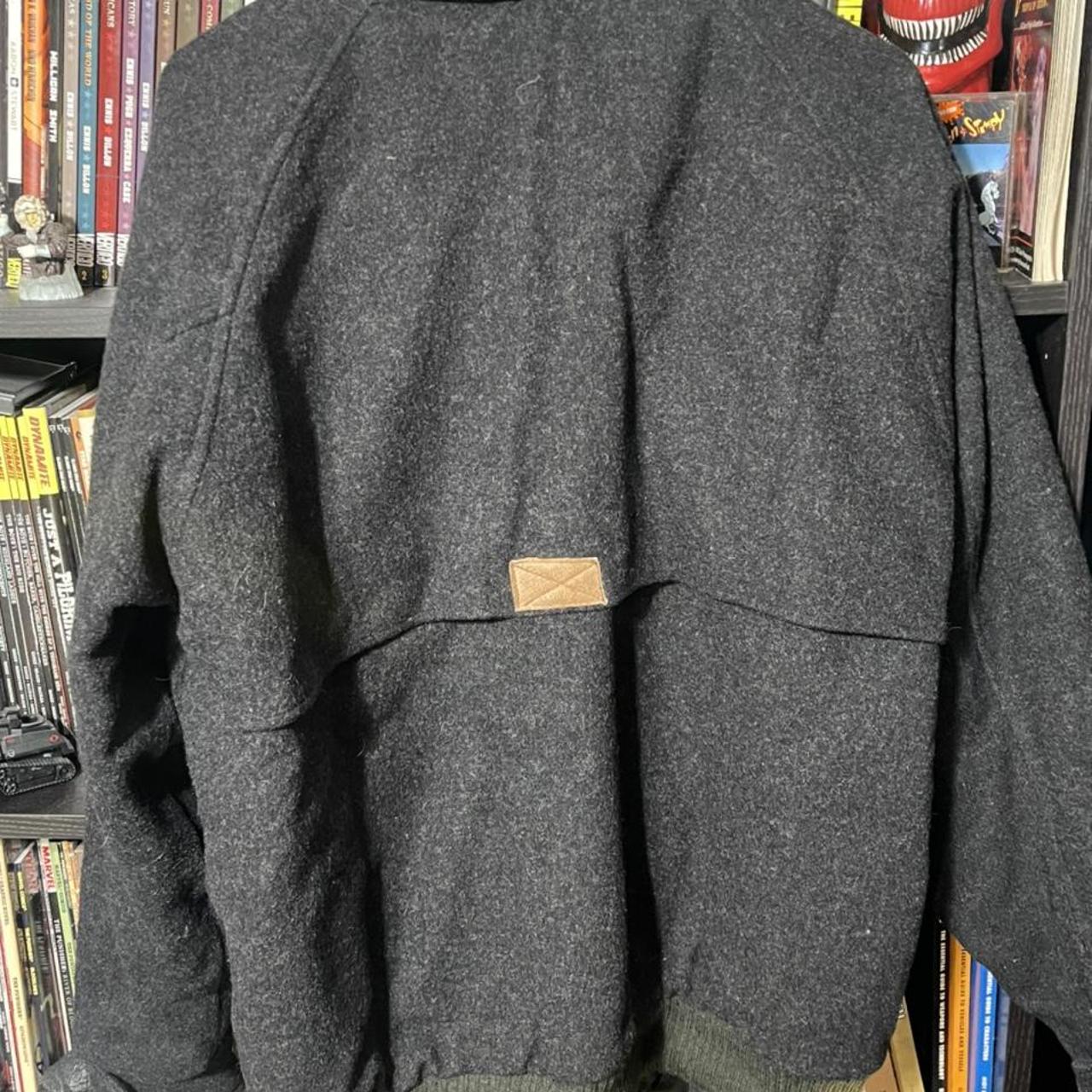 Vintage woolrich wool bomber jacket. great wool coat... - Depop