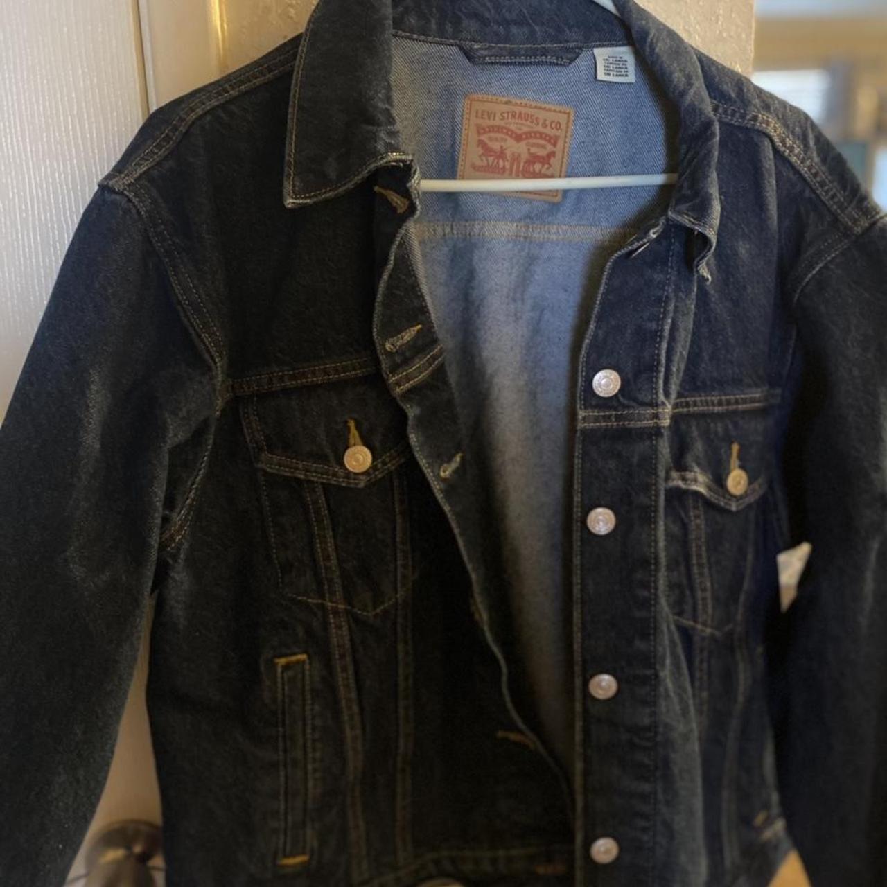 Levi’s Ex boyfriend denim jacket worn once XL #levis... - Depop