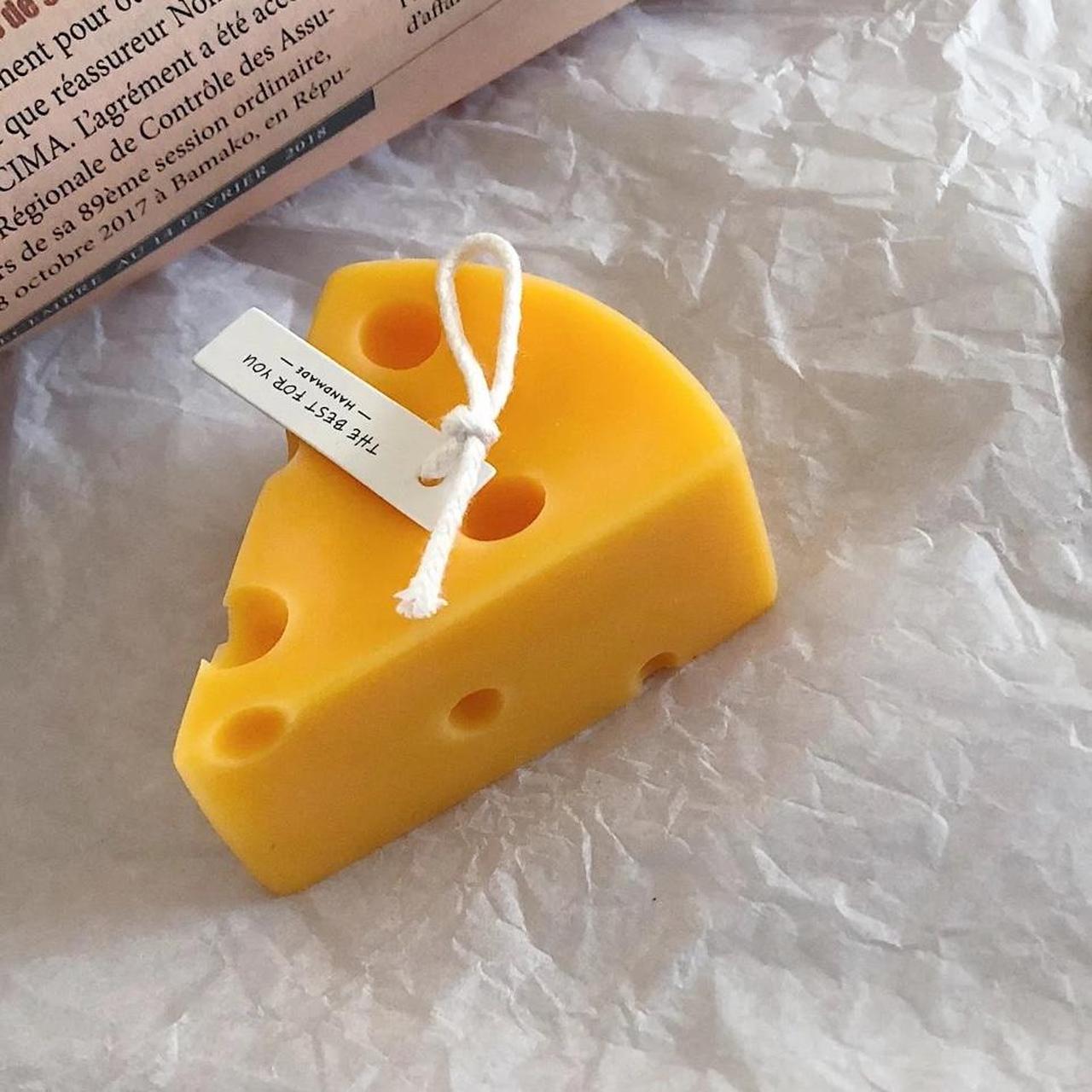 Handmade cheese 🧀 candle Made by myself with soy... - Depop