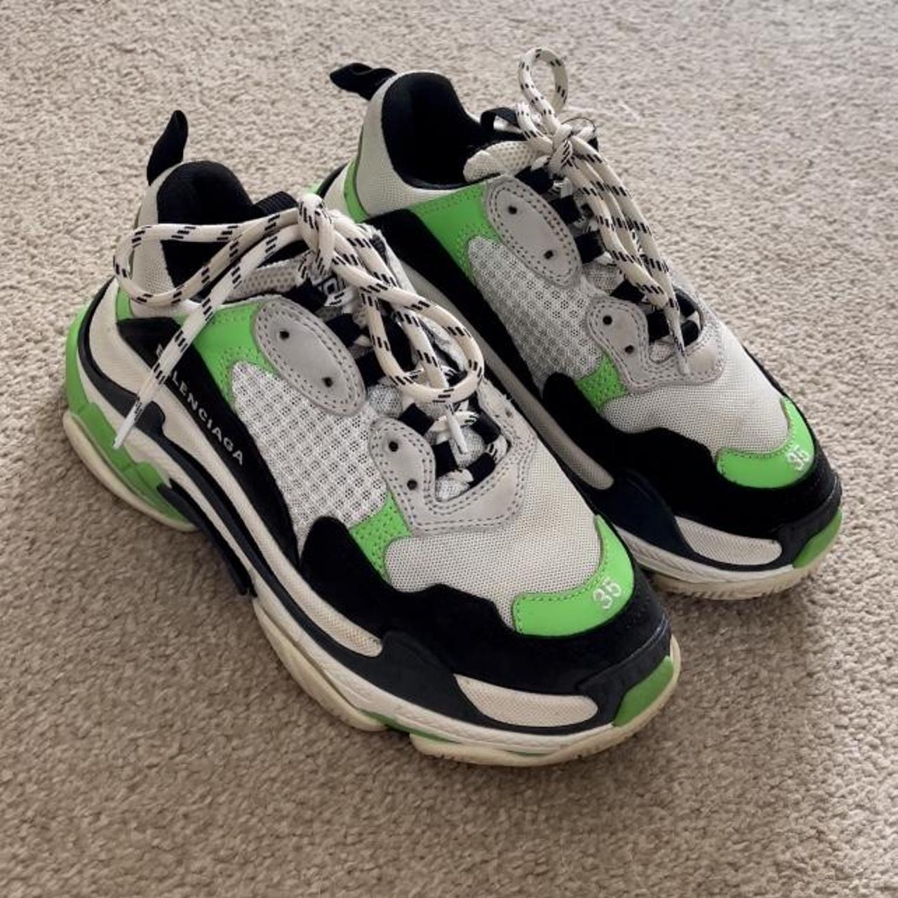 balenciaga runners womens green