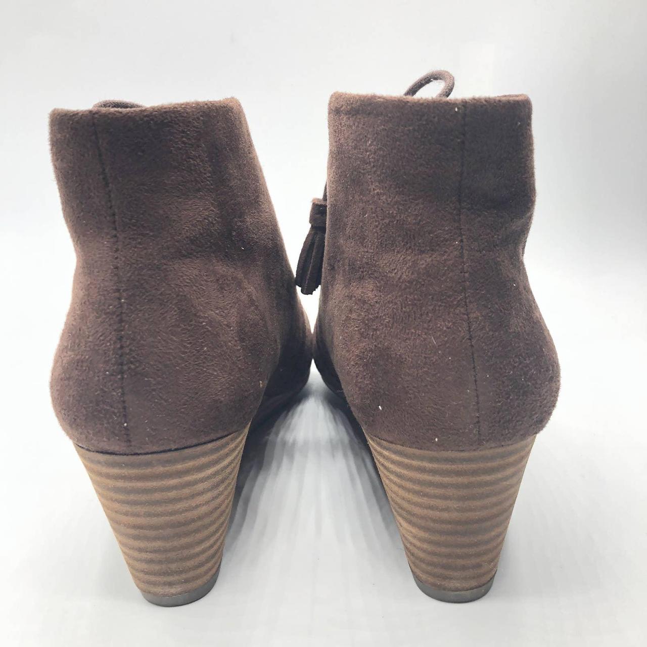 Dr. Scholl's Womens Dakota Tan Wedge Boots Shoes... - Depop