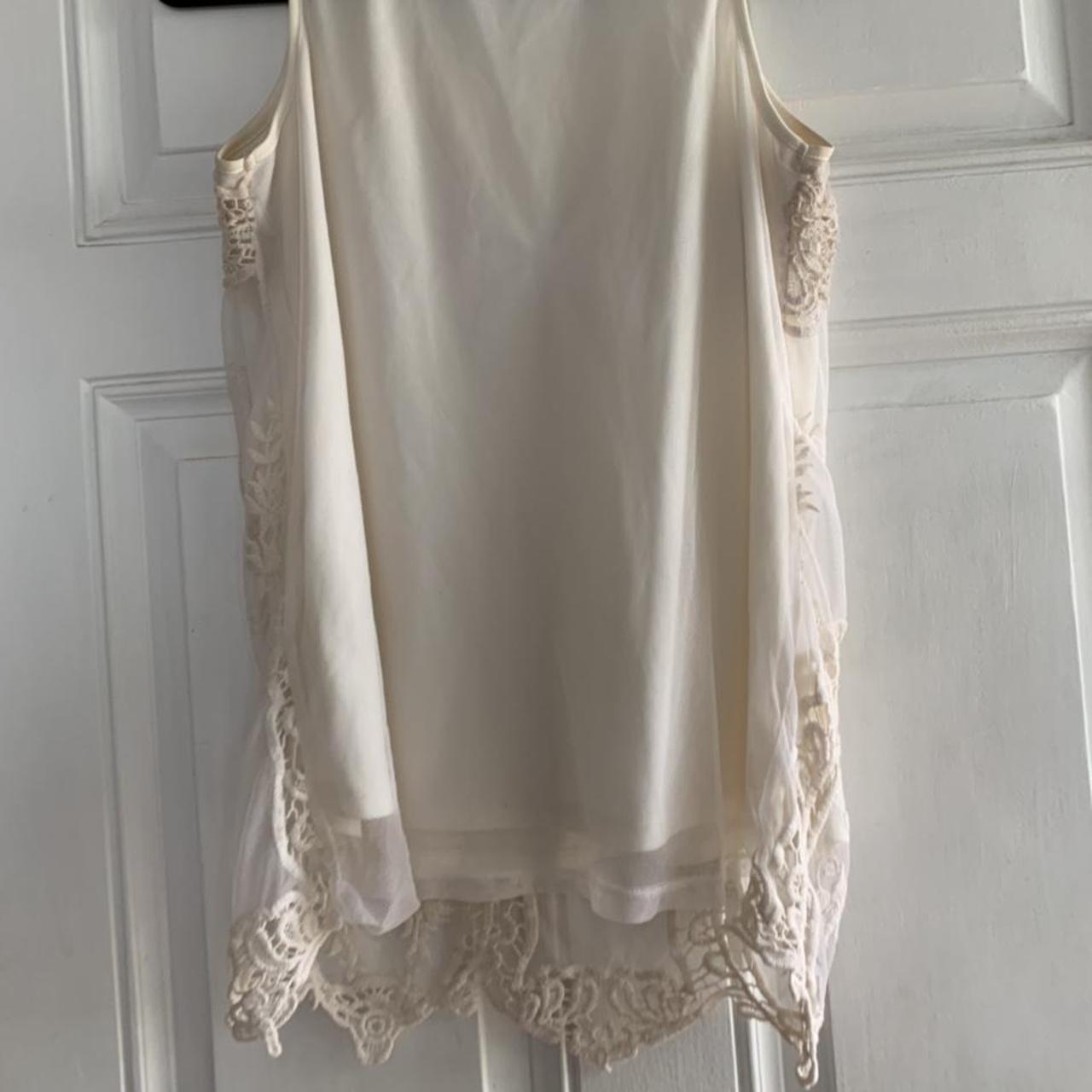Product Image 4 - Pink Bouquet Cream lace tank
