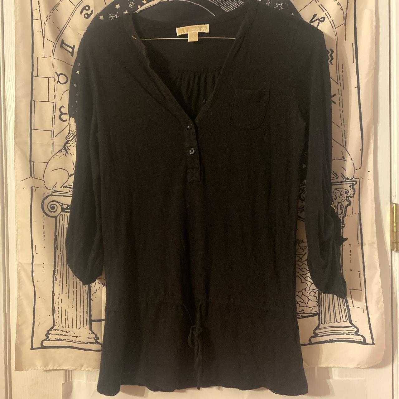 MICHAEL Michael Kors Women's Black Shirt | Depop