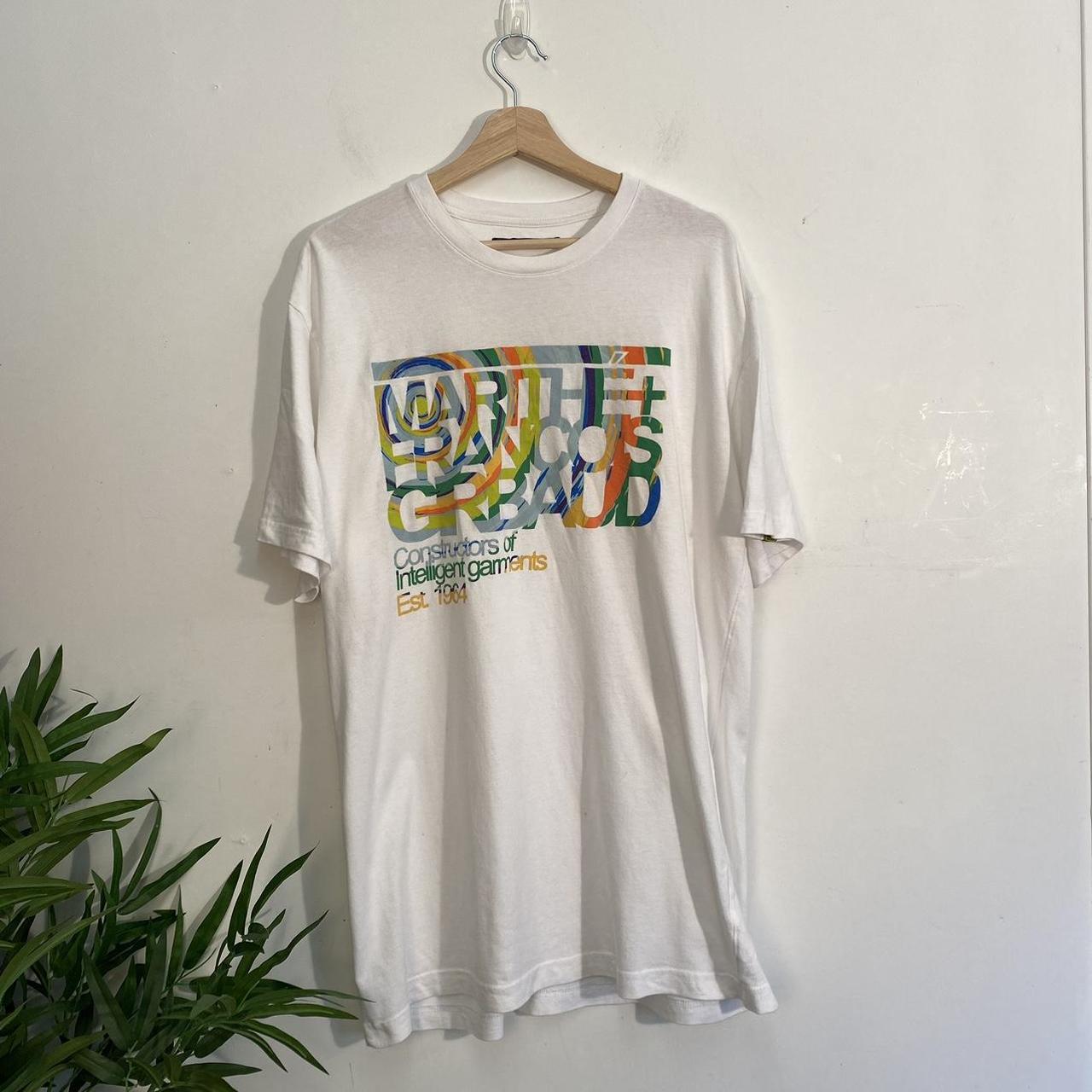 Marithé + Francois Girbaud White T-shirt Great... - Depop