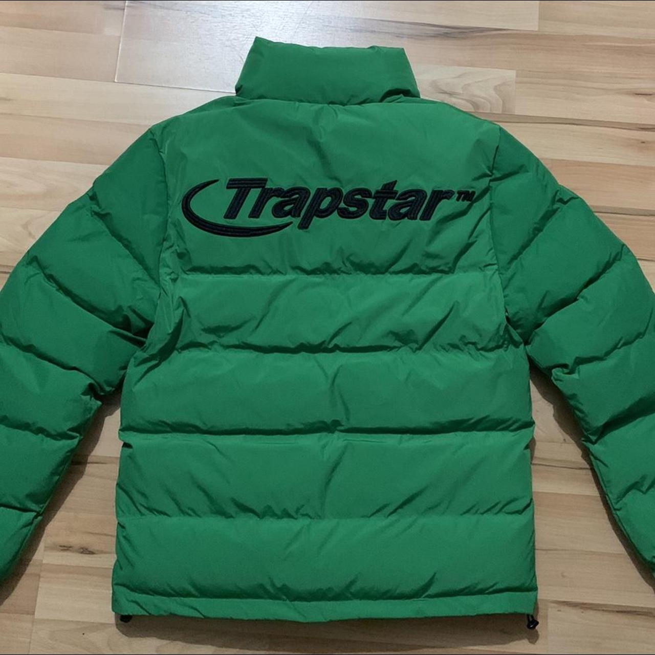 trapstar green puffer jacket