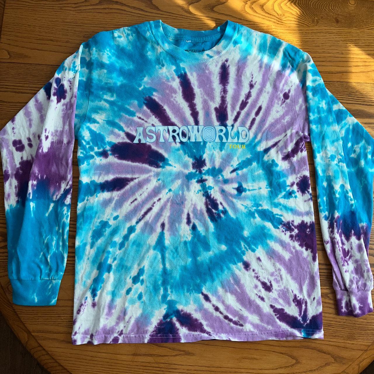 astroworld tie dye long sleeve