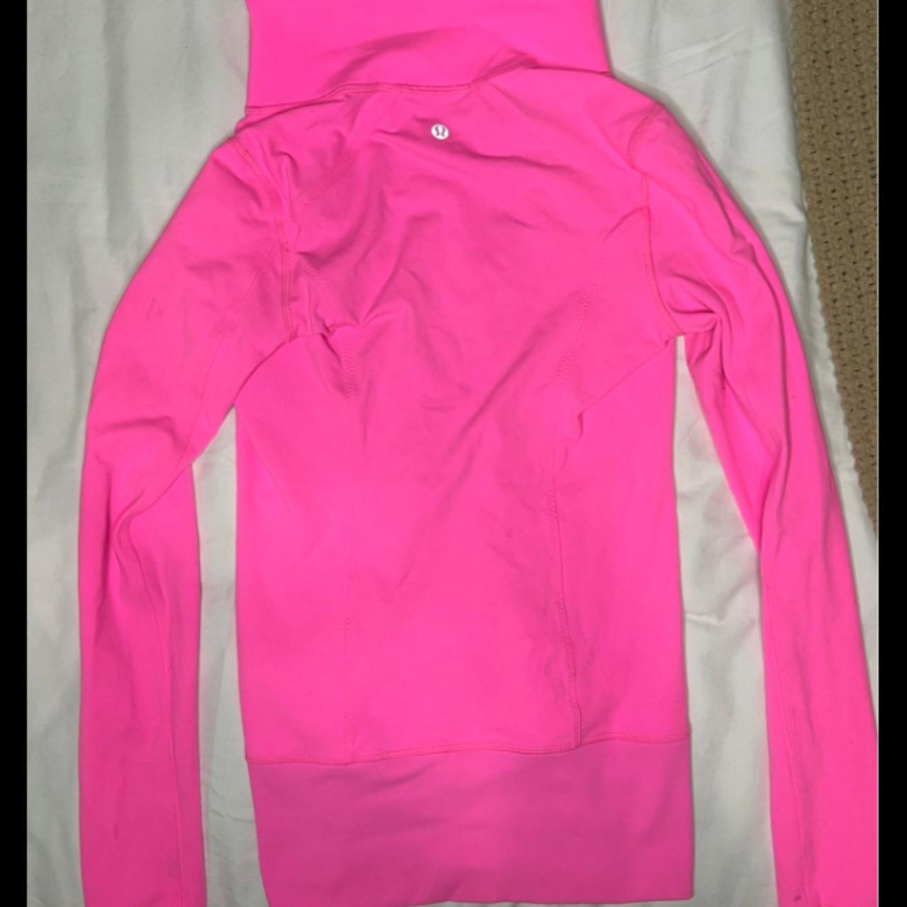 Hot pink lululemon define jacket Size 4 In great... Depop