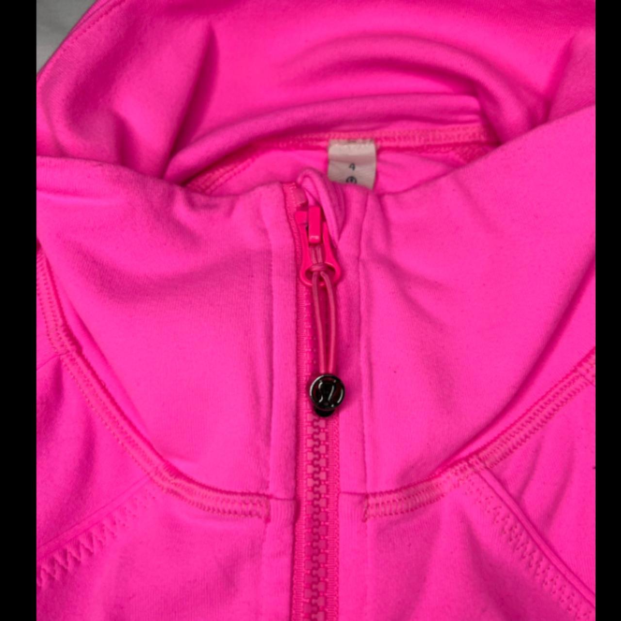 Hot pink lululemon define jacket Size 4 In great... - Depop