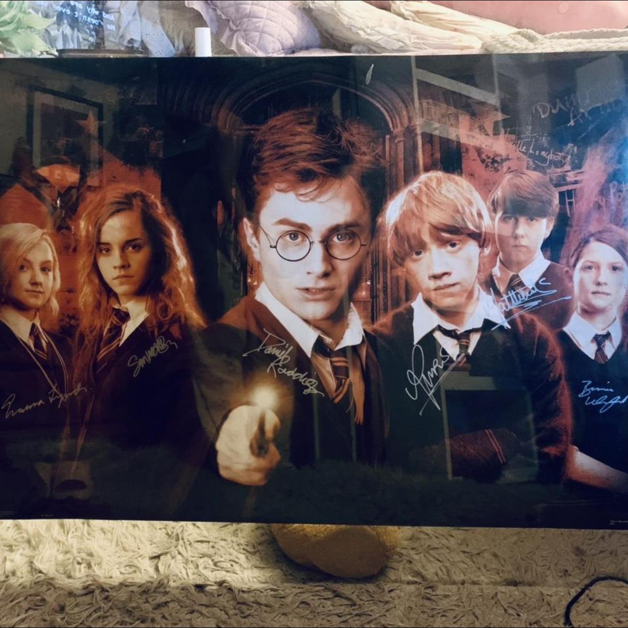 Harry Potter Cast Signed Order of the Phoenix Poster... - Depop