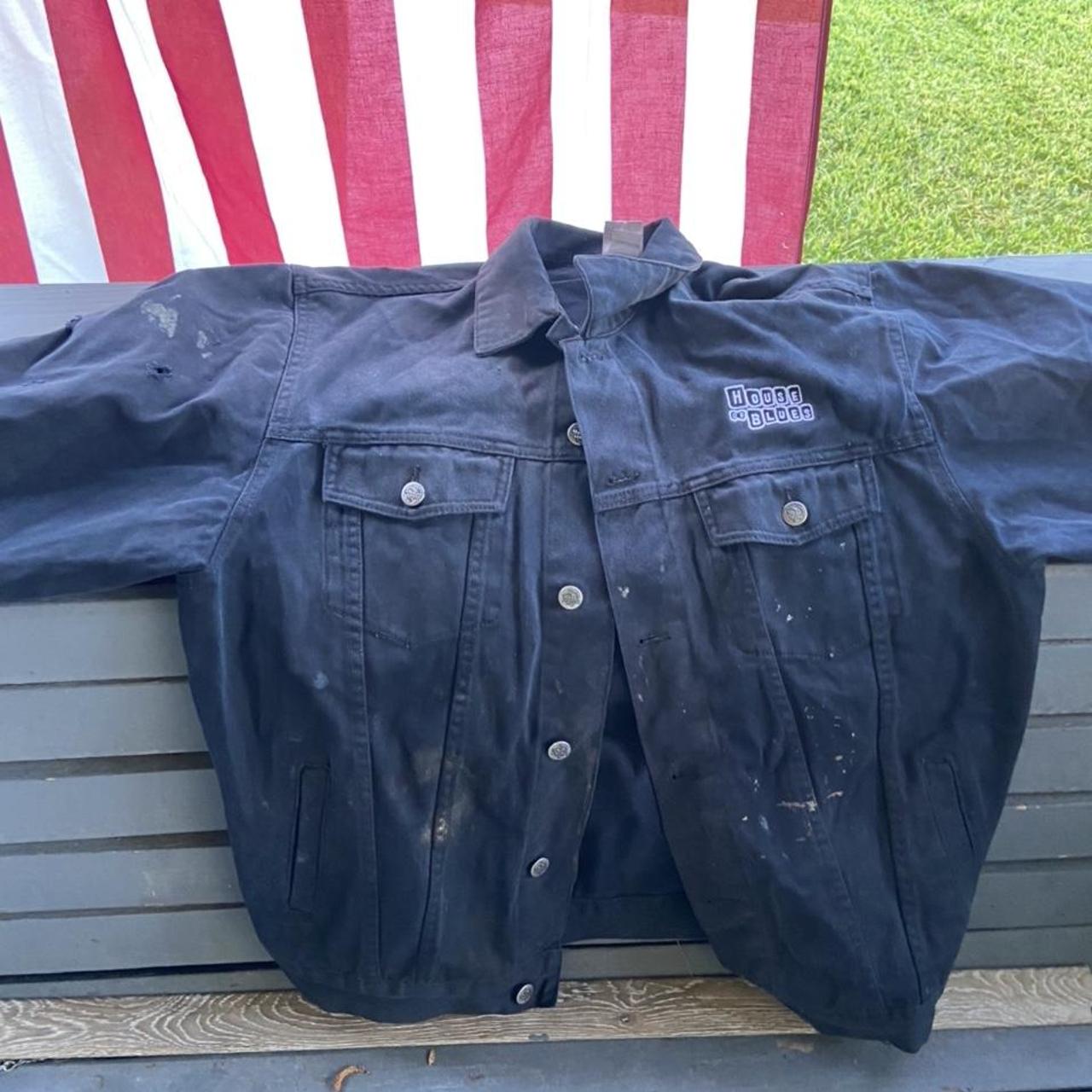 Vintage House Of Blues Black Denim jacket with a lot... Depop