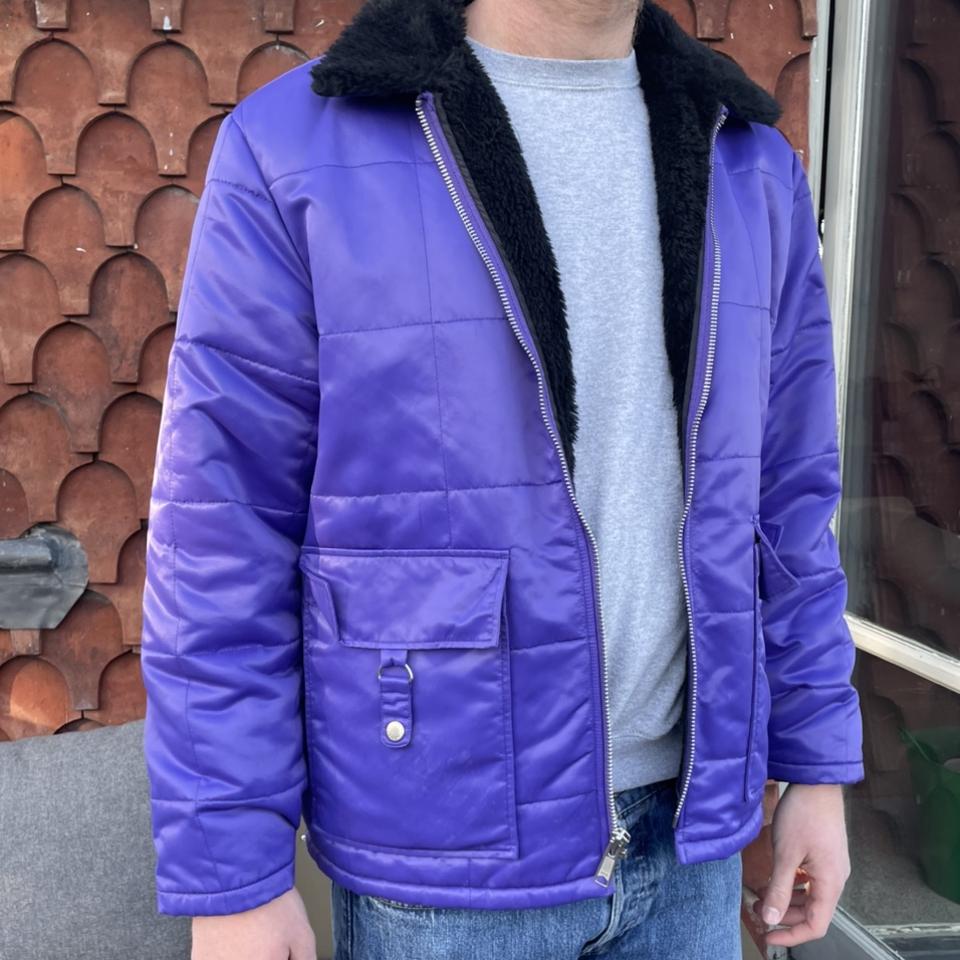 supreme quilted cordura lined jacket purple