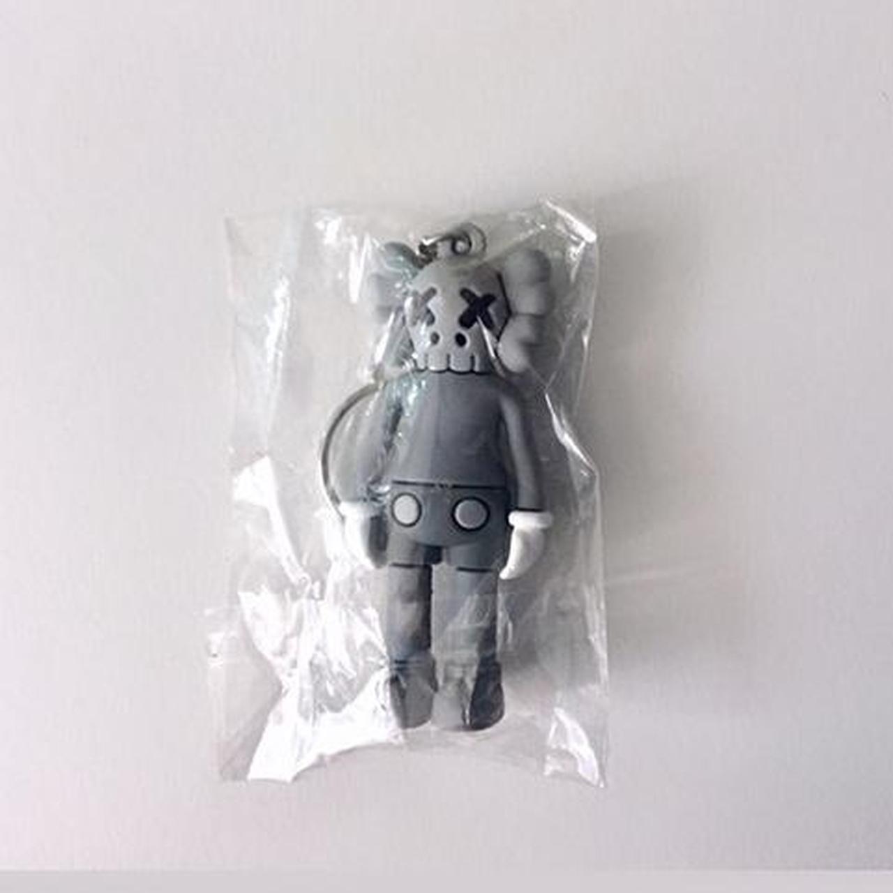 KAWS mini figure keychain Grey colorway Popular - Depop