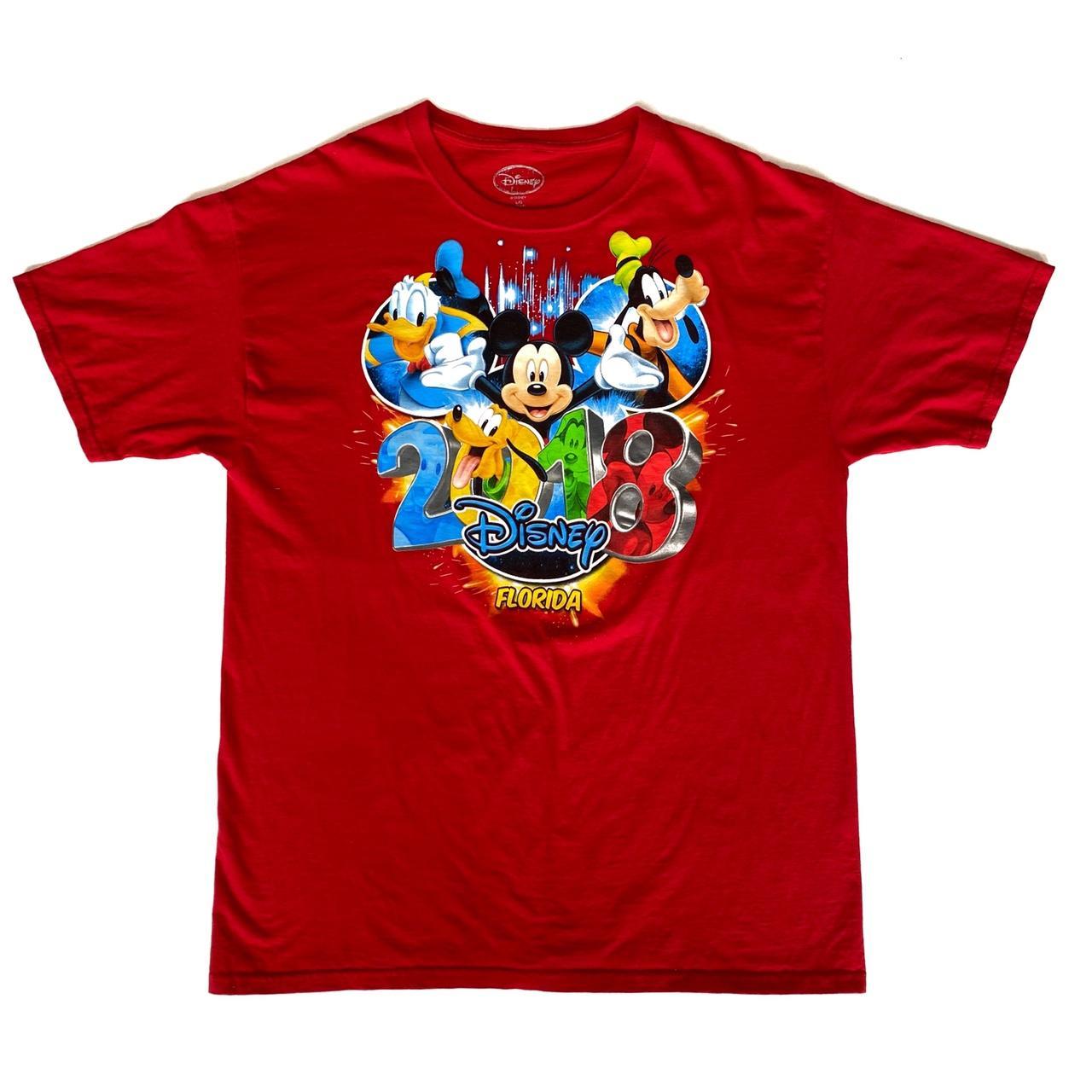 Disney World 18 Red Graphic T Shirt Size Women S Depop