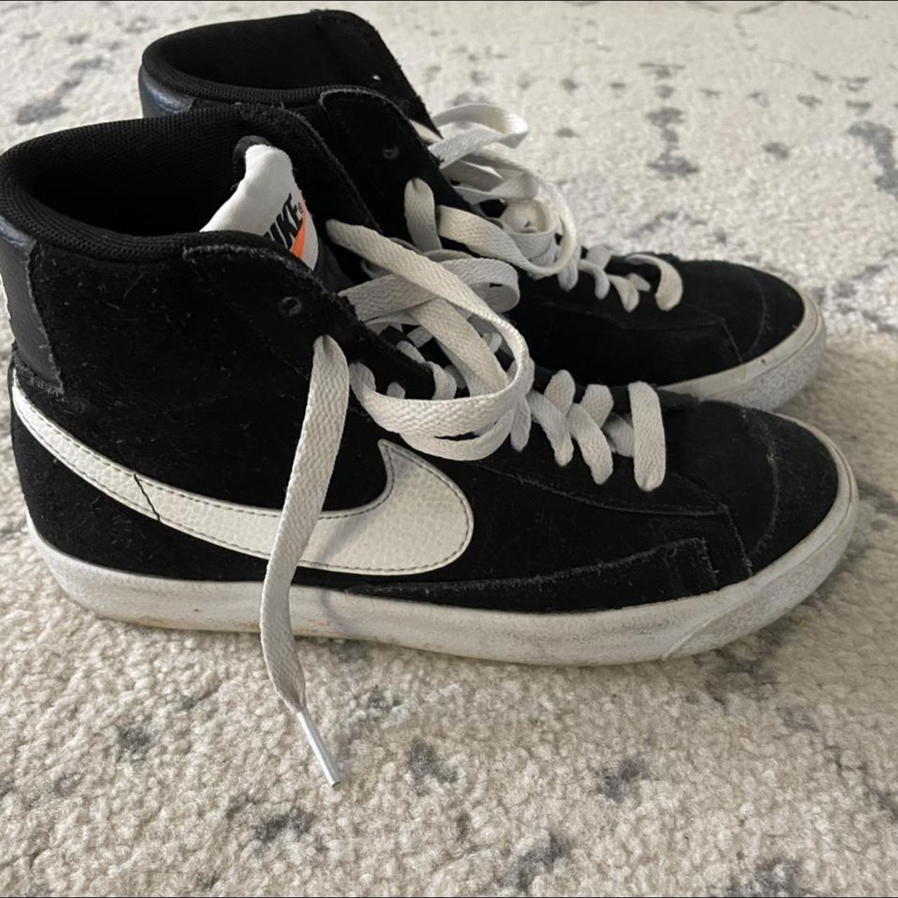nike mid black and white