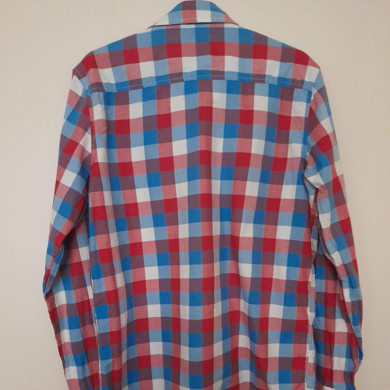 Levi Strauss Checkered Long Sleeve Button Up Shirt... - Depop