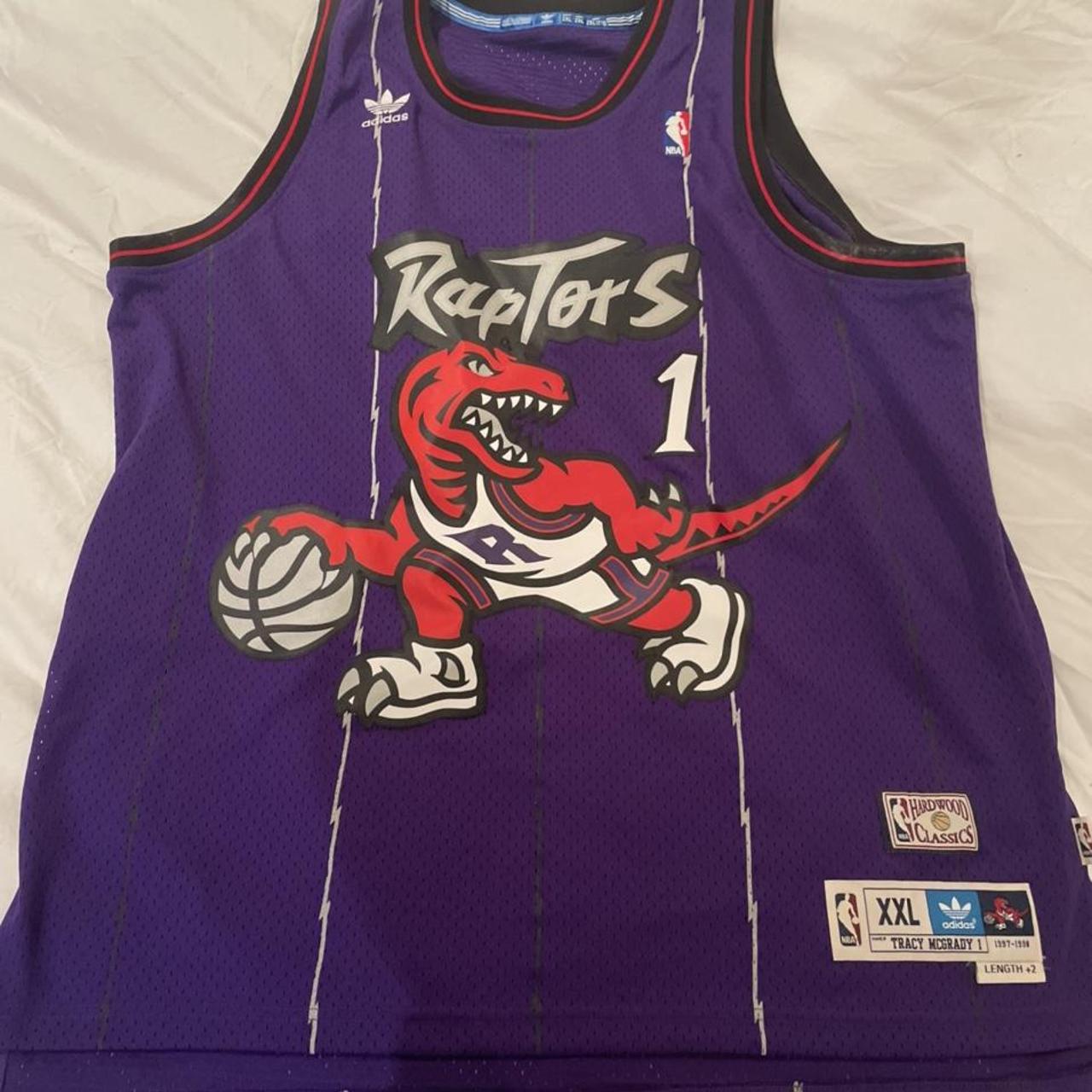 adidas Tracy McGrady Toronto Raptors NBA Throwback Swingman Jersey - Purple