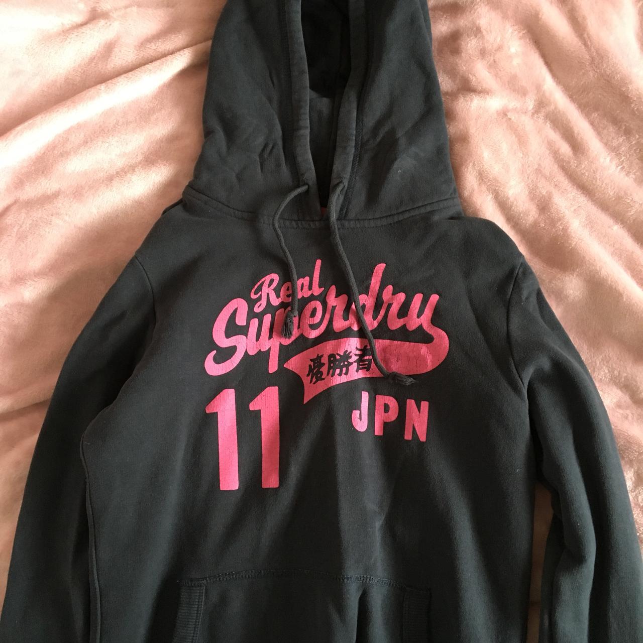 Black hoodie with pink writing hotsell