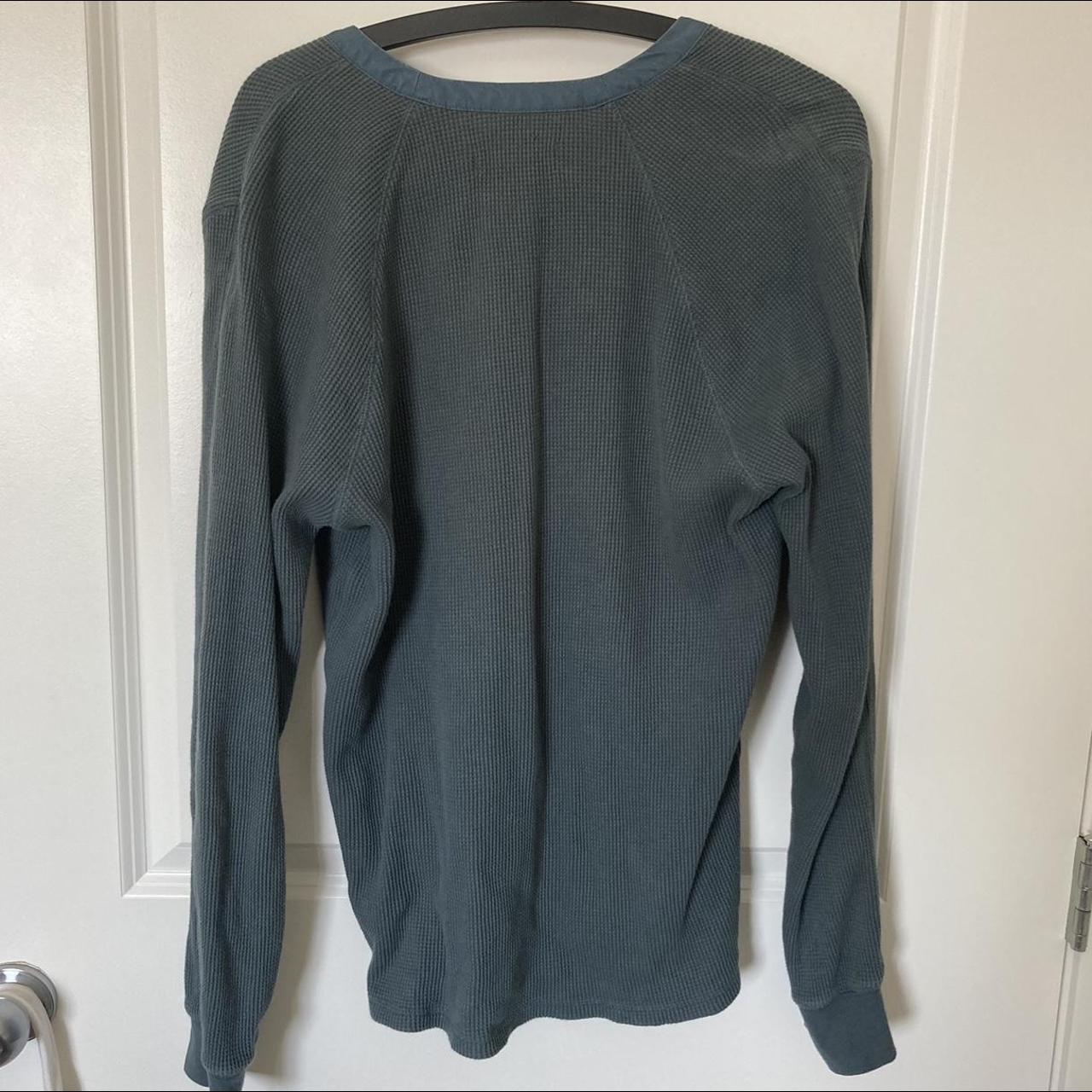 Everlane thermal waffle long-sleeve henley in dusty... - Depop