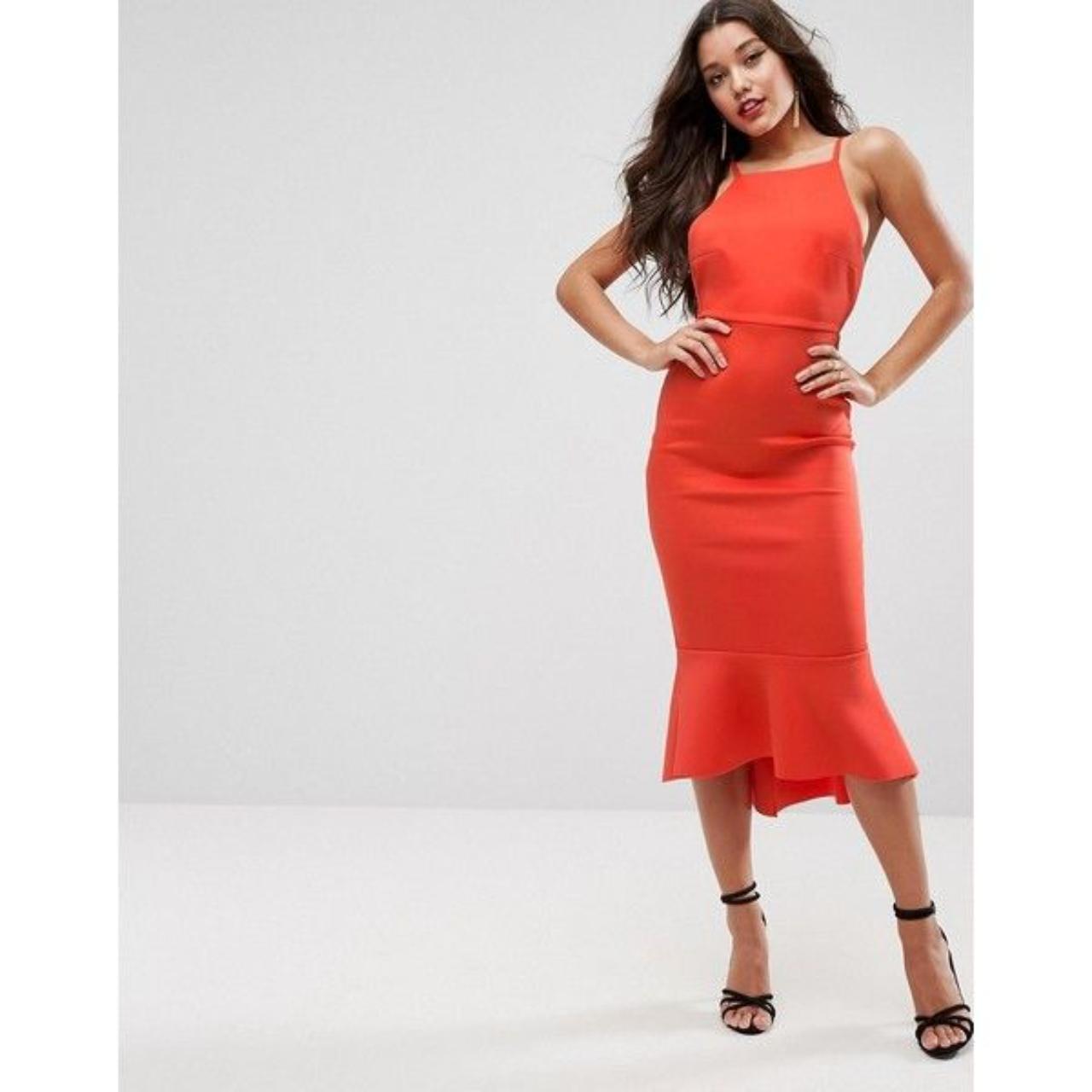 ASOS Women's Red Dress Depop