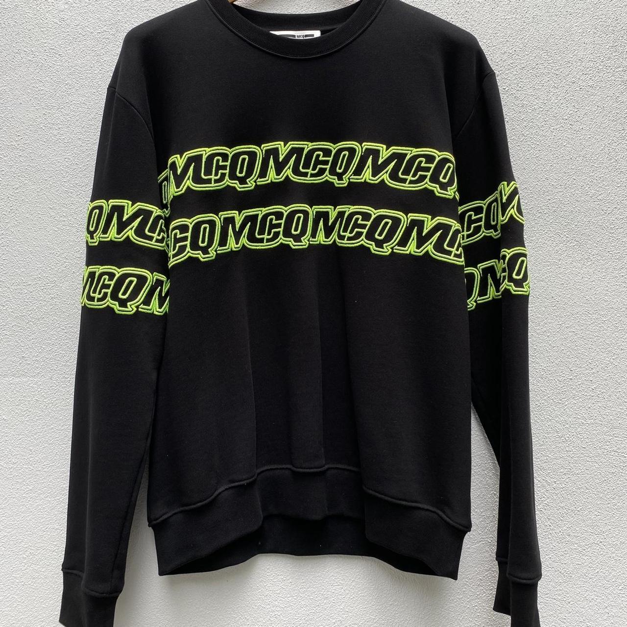 Alexander McQueen Neon text jumper, Mcq,