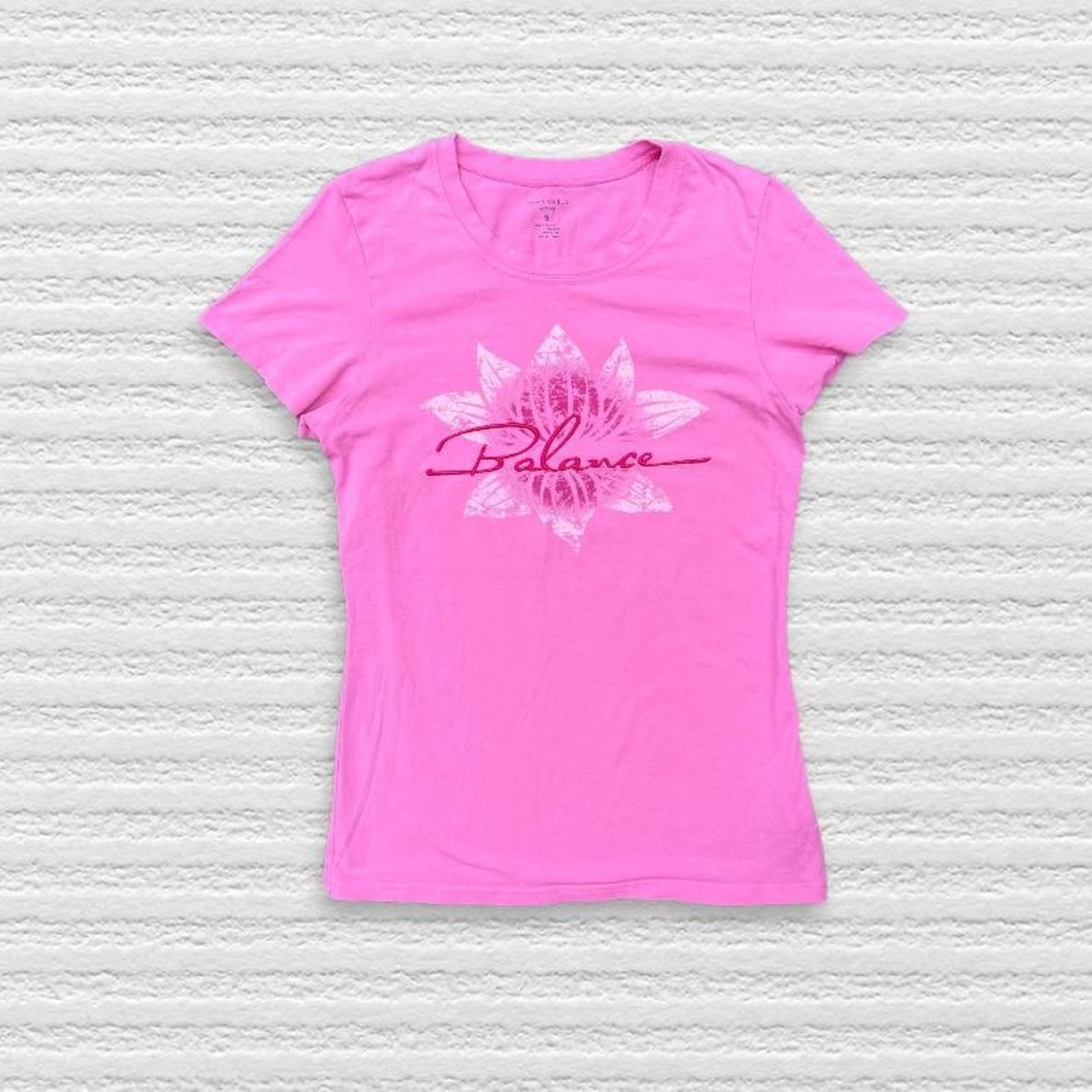 3LAB Women's Pink and White T-shirt