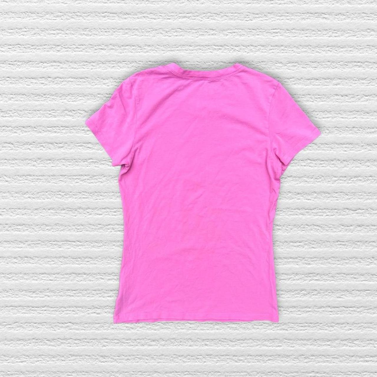 3LAB Women's Pink and White T-shirt (2)