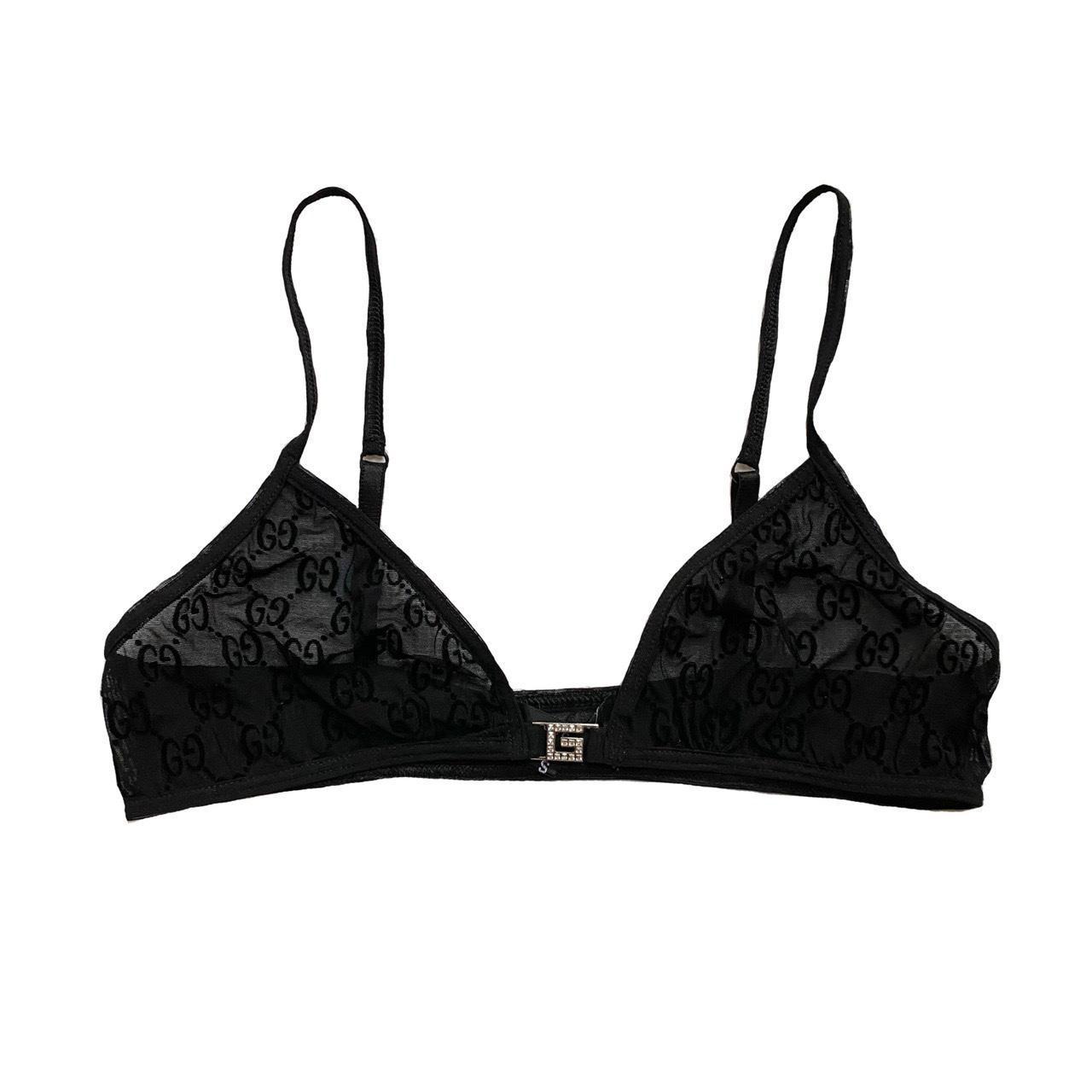 ブラジャー Gucci Bra Gucci monogram bra lingerie from 1998 Size S Flawless | Depop