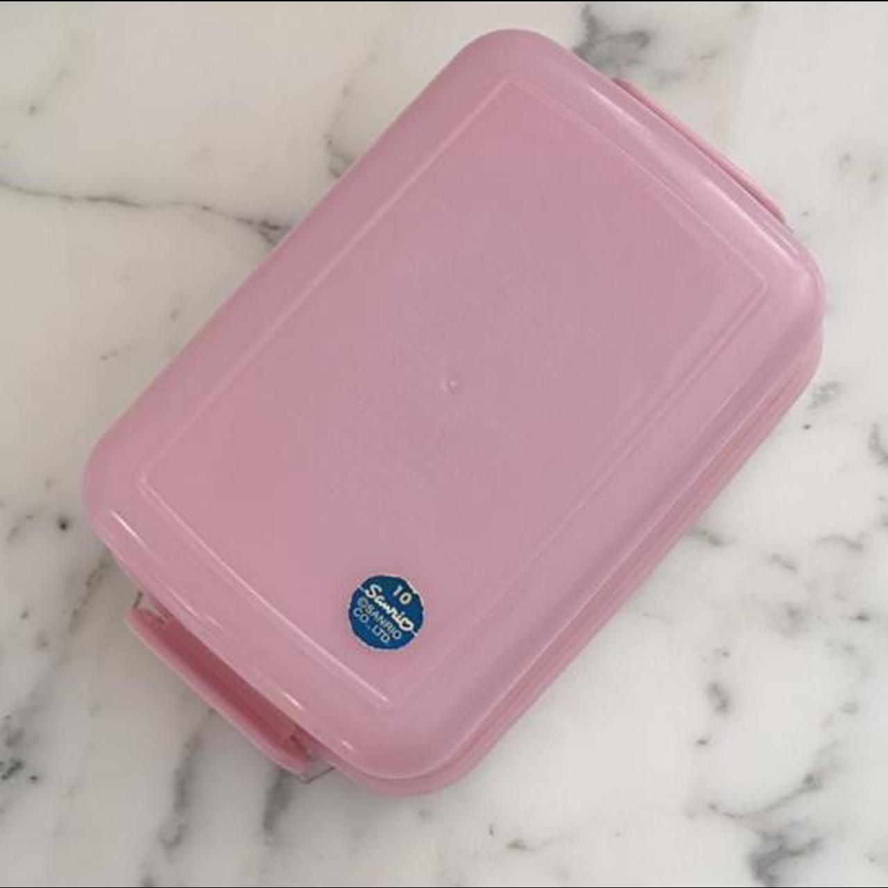 Cute Cinnamoroll Tupperware/Bento Box by Sanrio from - Depop