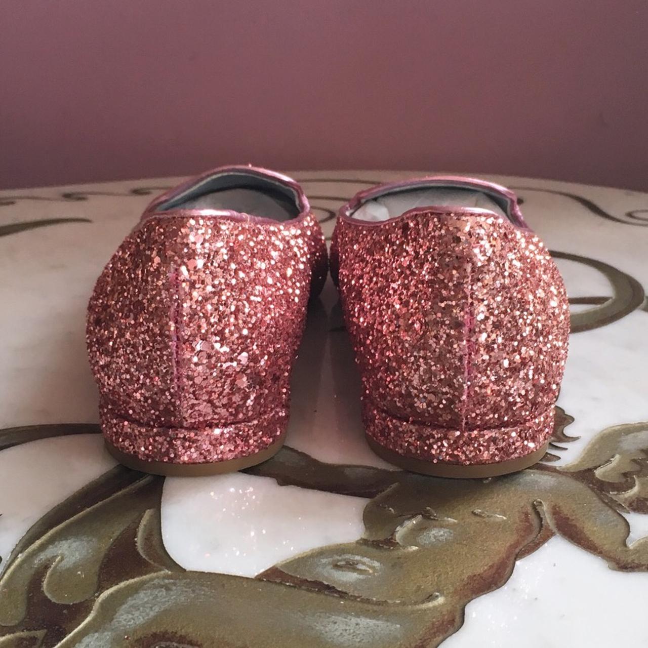 Pink glitter sale loafers