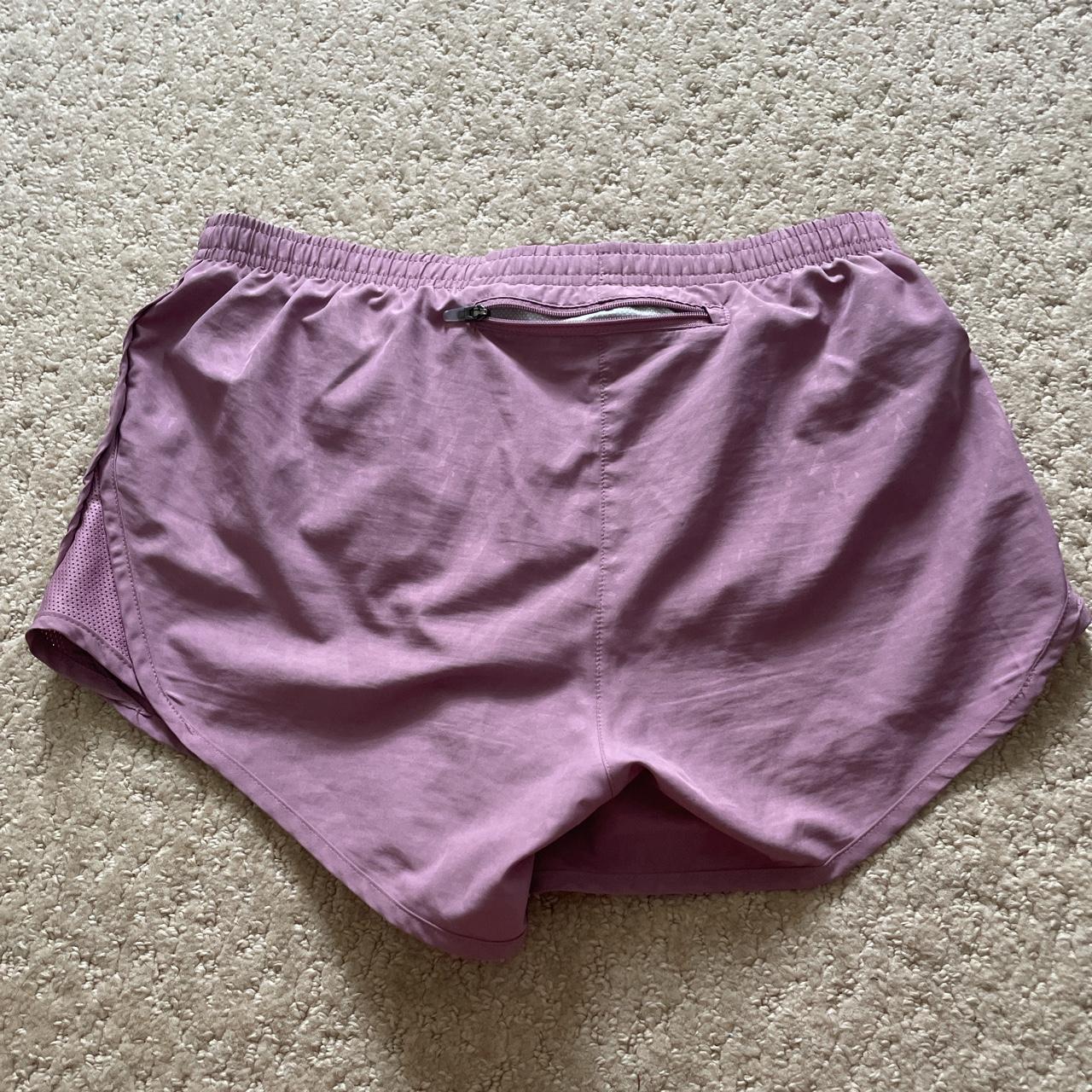 light magenta drifit nike shorts!! zipper in... Depop