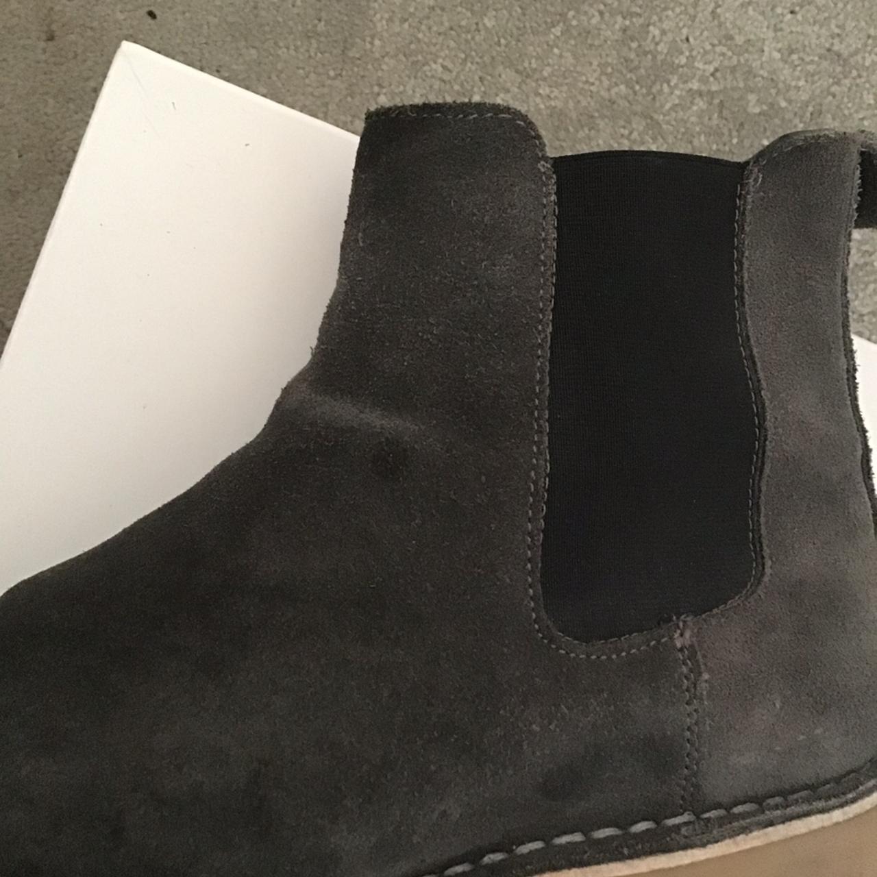 suede grey chelsea boots