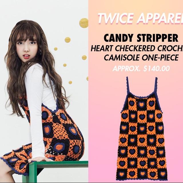 Candy Stripper dress $200 love heart checkered... - Depop