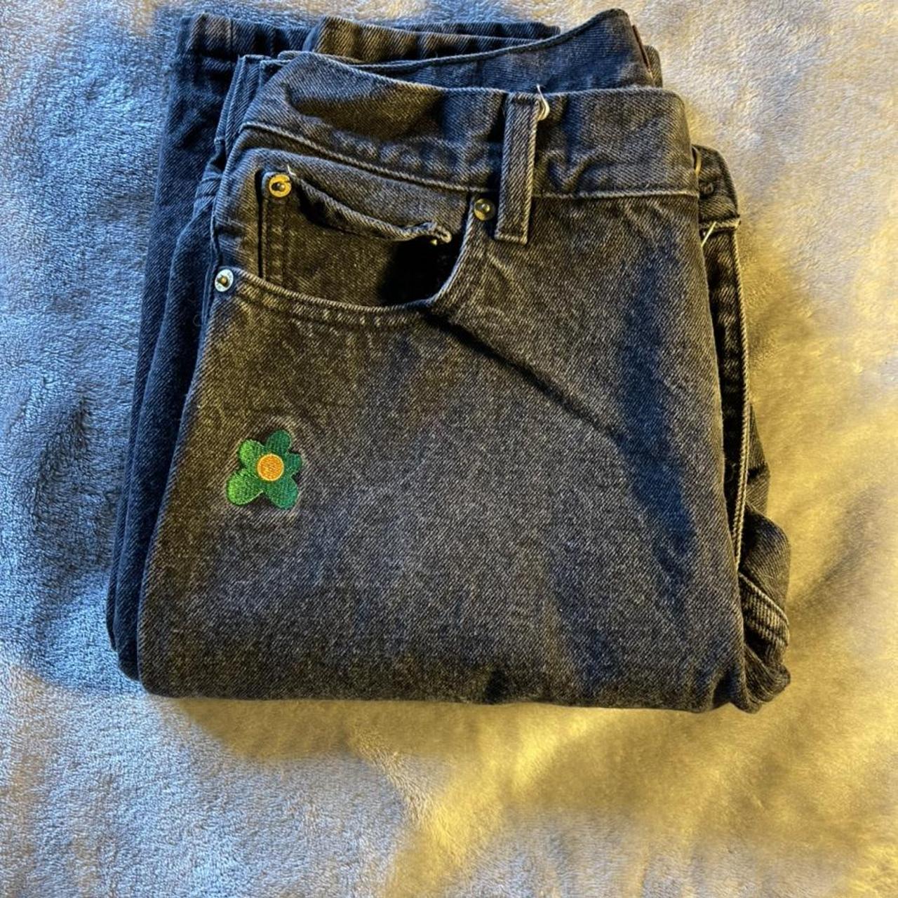 Golf Wang Men's Black and Green Jeans
