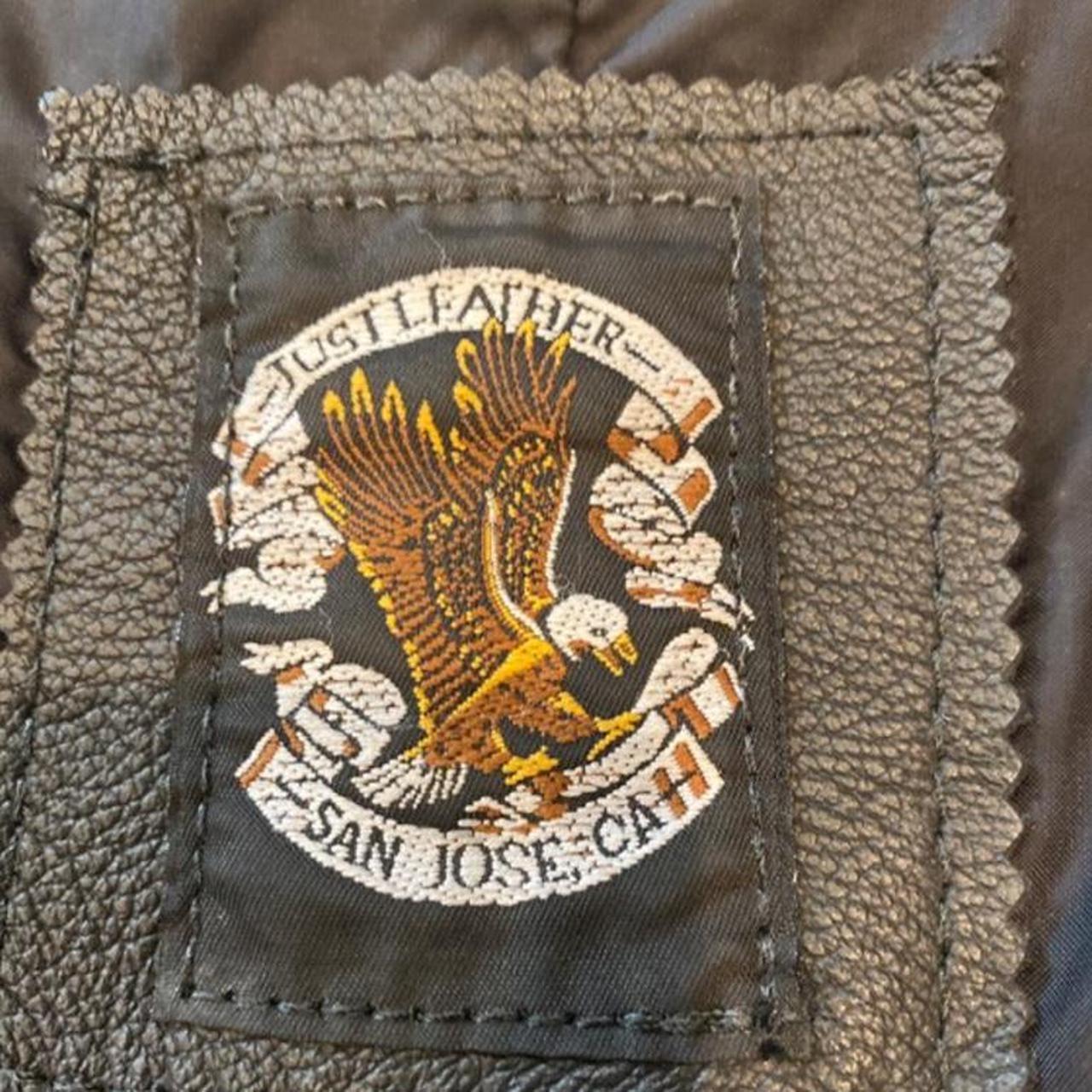 Vintage just leather San Jose, Ca. Leather vest No... Depop