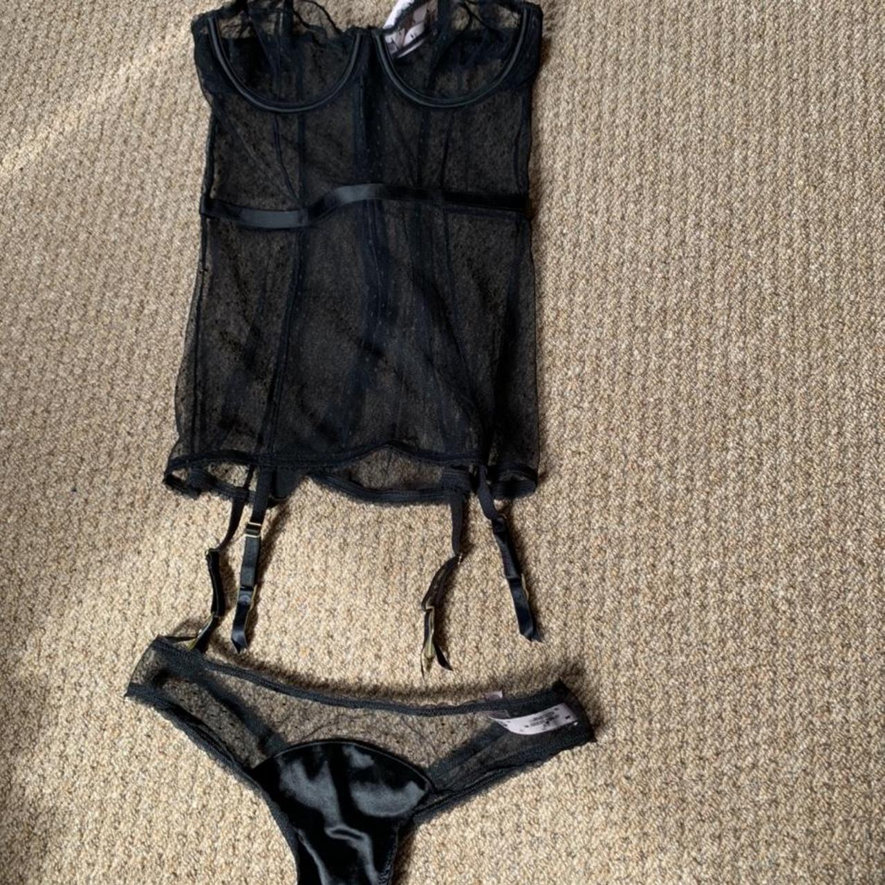 Victoria Secret body with suspender detail and - Depop