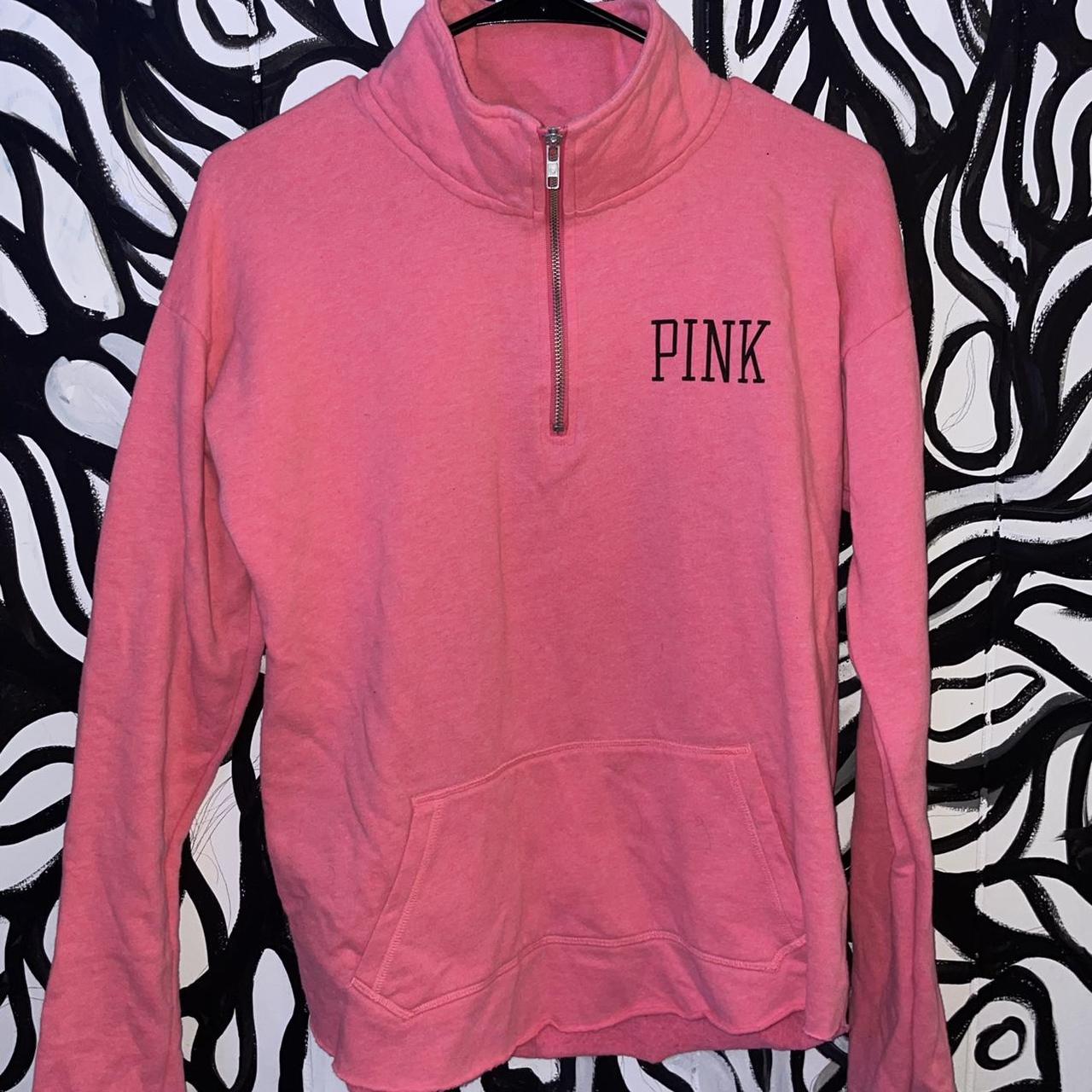 Victoria secret sales pink half zip