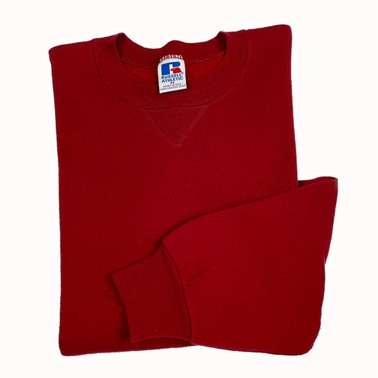 Russell Athletic Men's Red Sweatshirt Depop