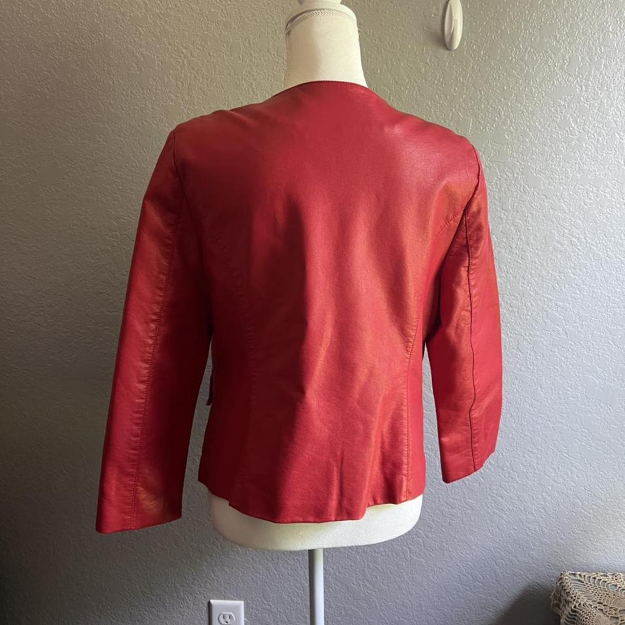 Black Rivet faux leather jacket, next to new. No... Depop