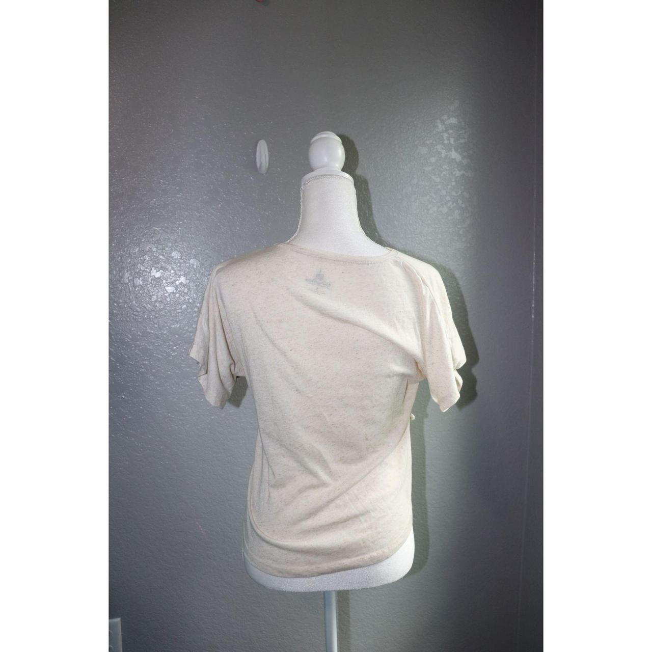 Women's Cream and Orange T-shirt | Depop