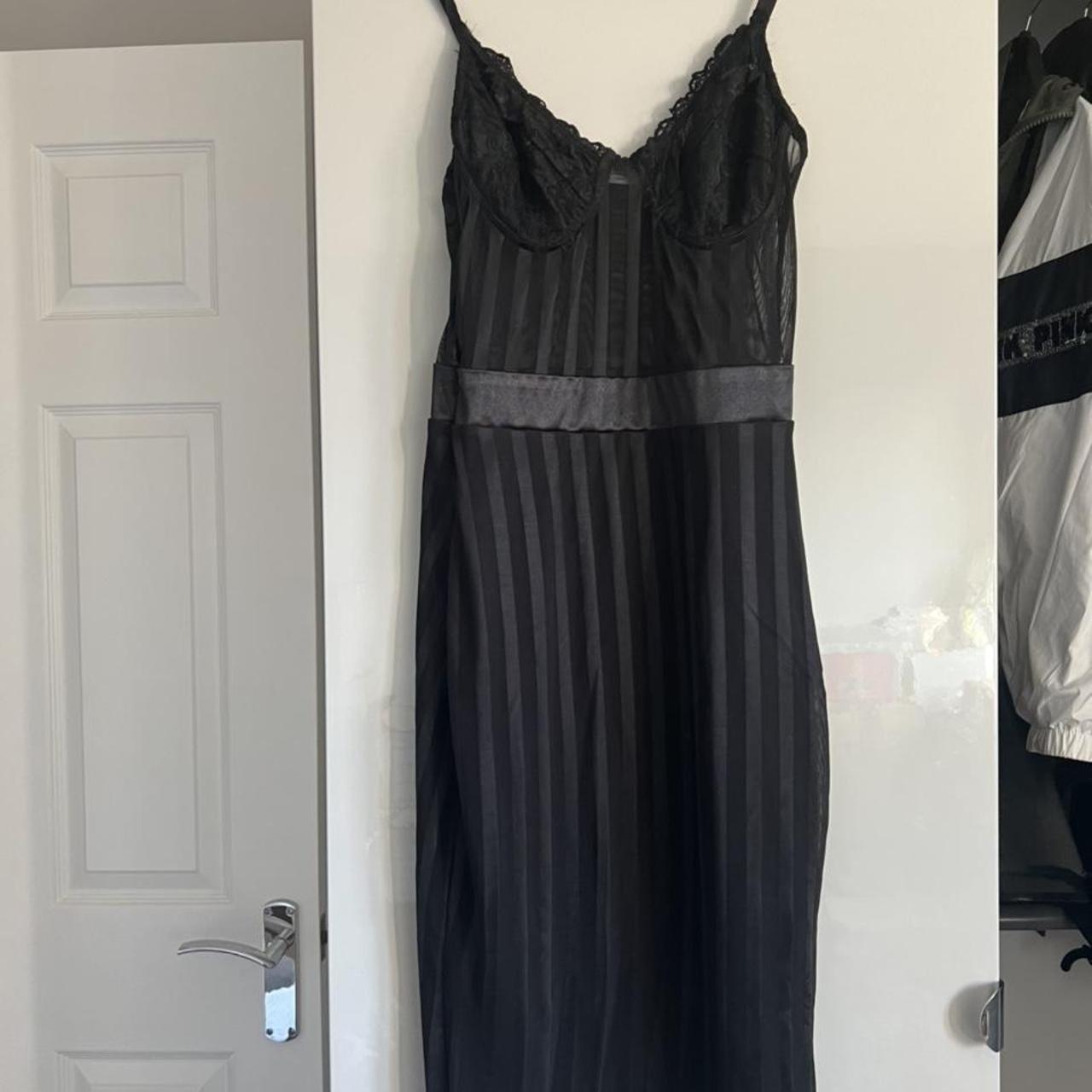 Black maxi dress bought from PLT a few years ago,... - Depop
