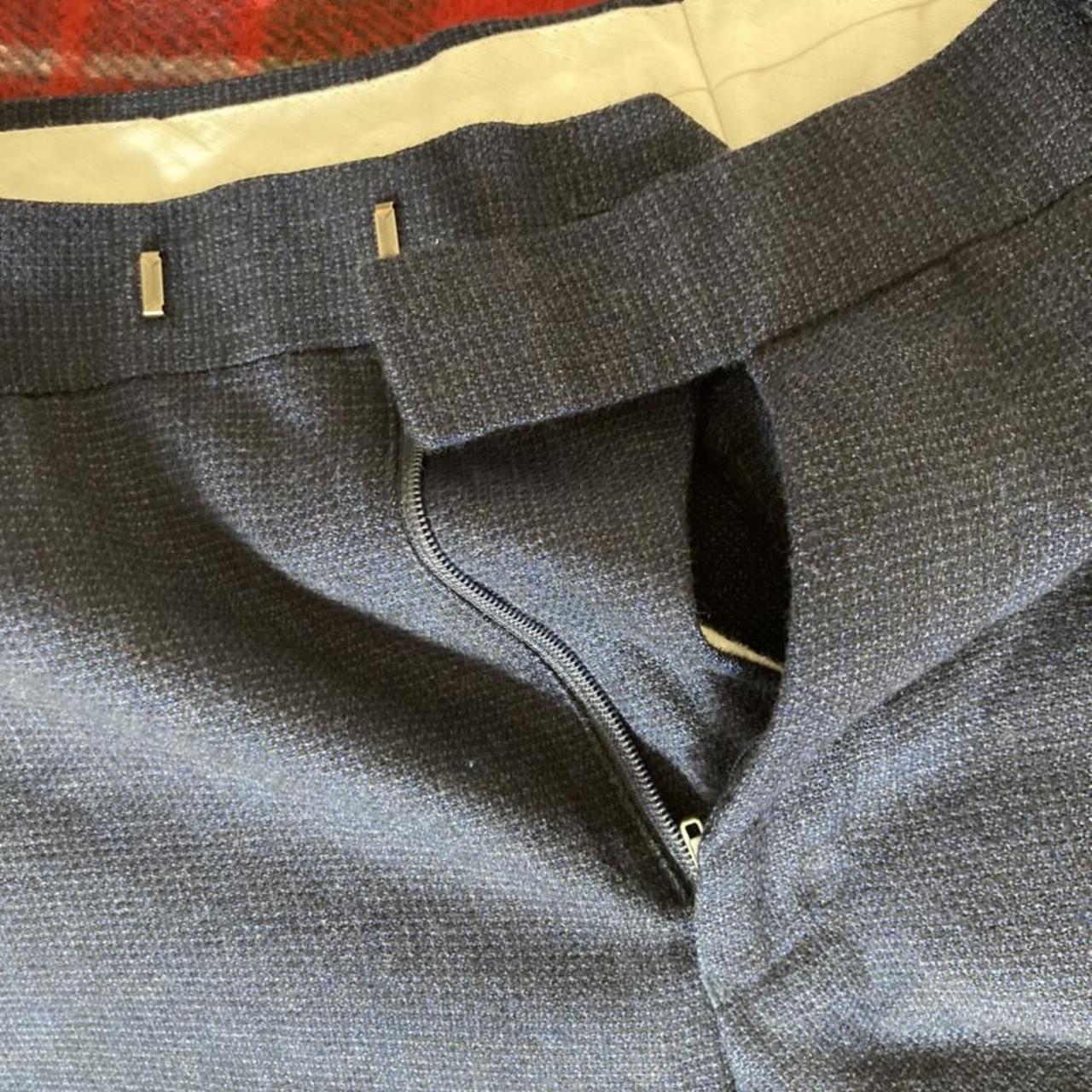 John Lewis Men's Blue and Navy Trousers | Depop