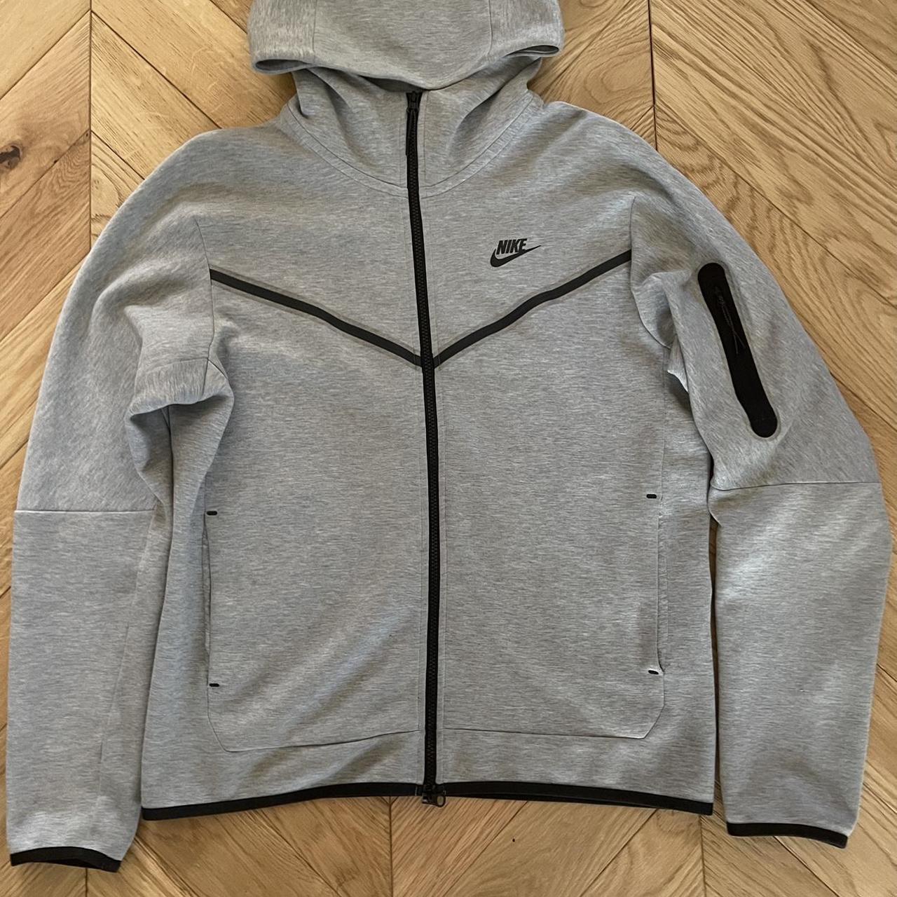 Nike Tech Fleece Hoodie Grey - Medium. - Depop