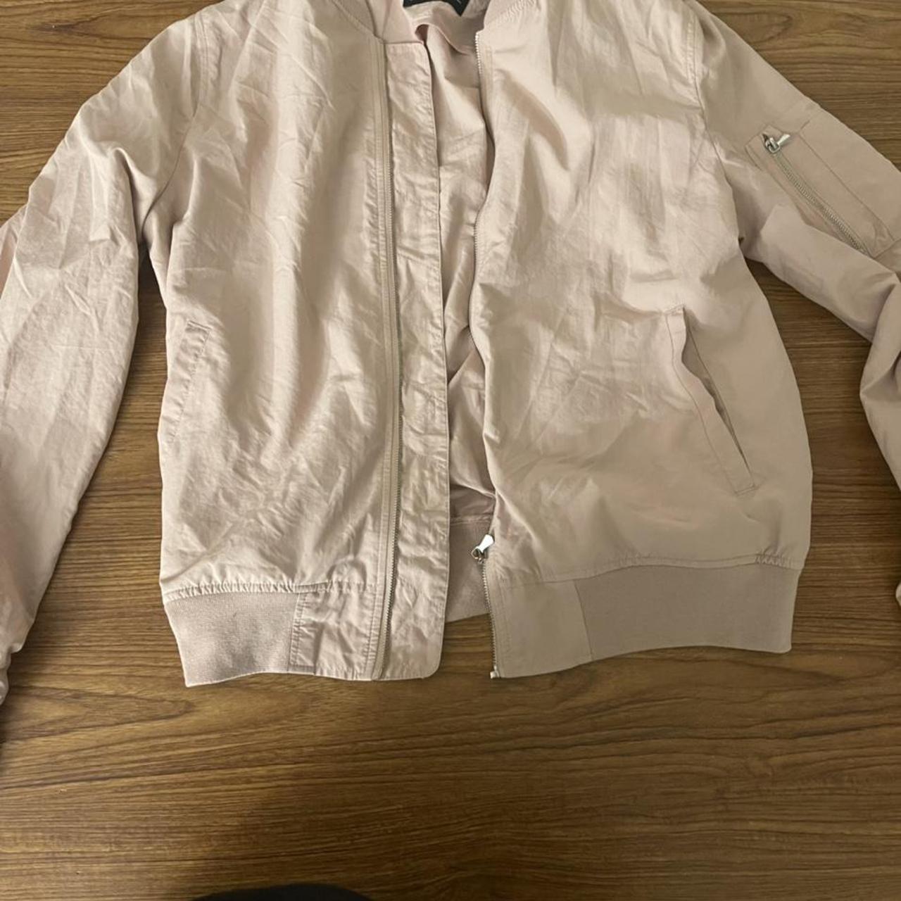 zara light pink jacket... Depop