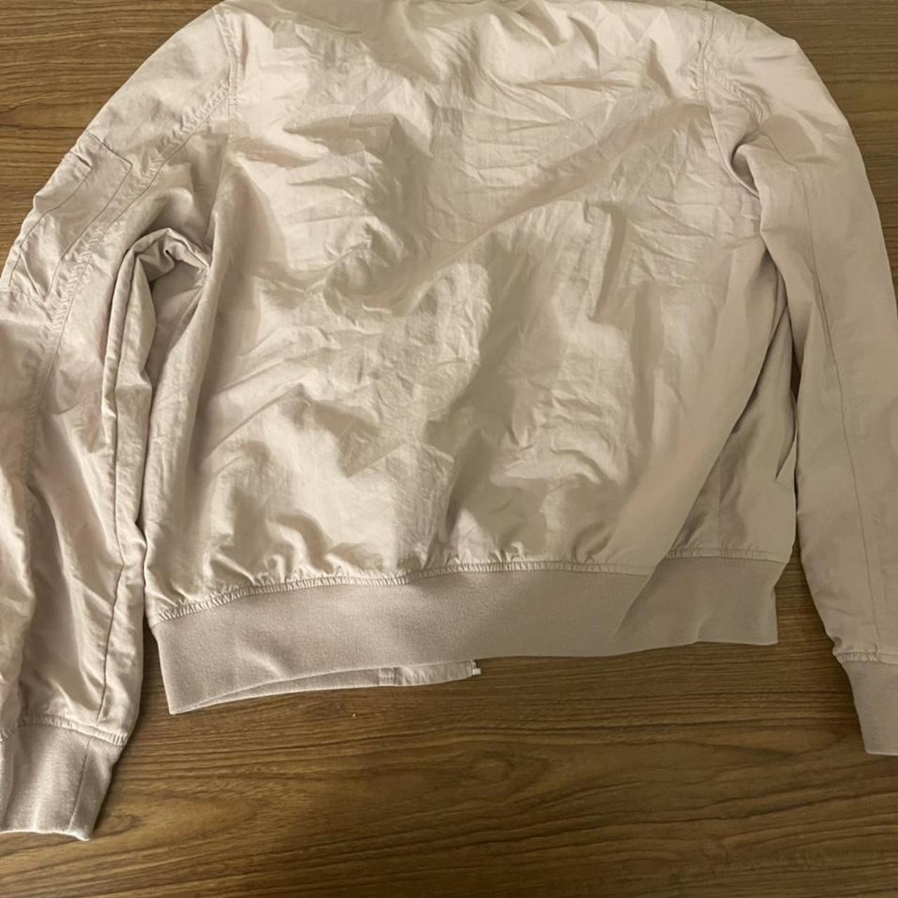 zara light pink jacket... Depop